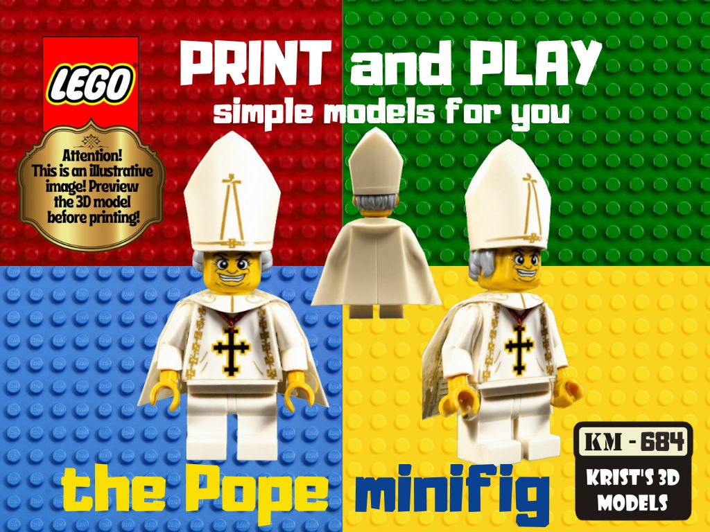 LEGO the Pope minifig