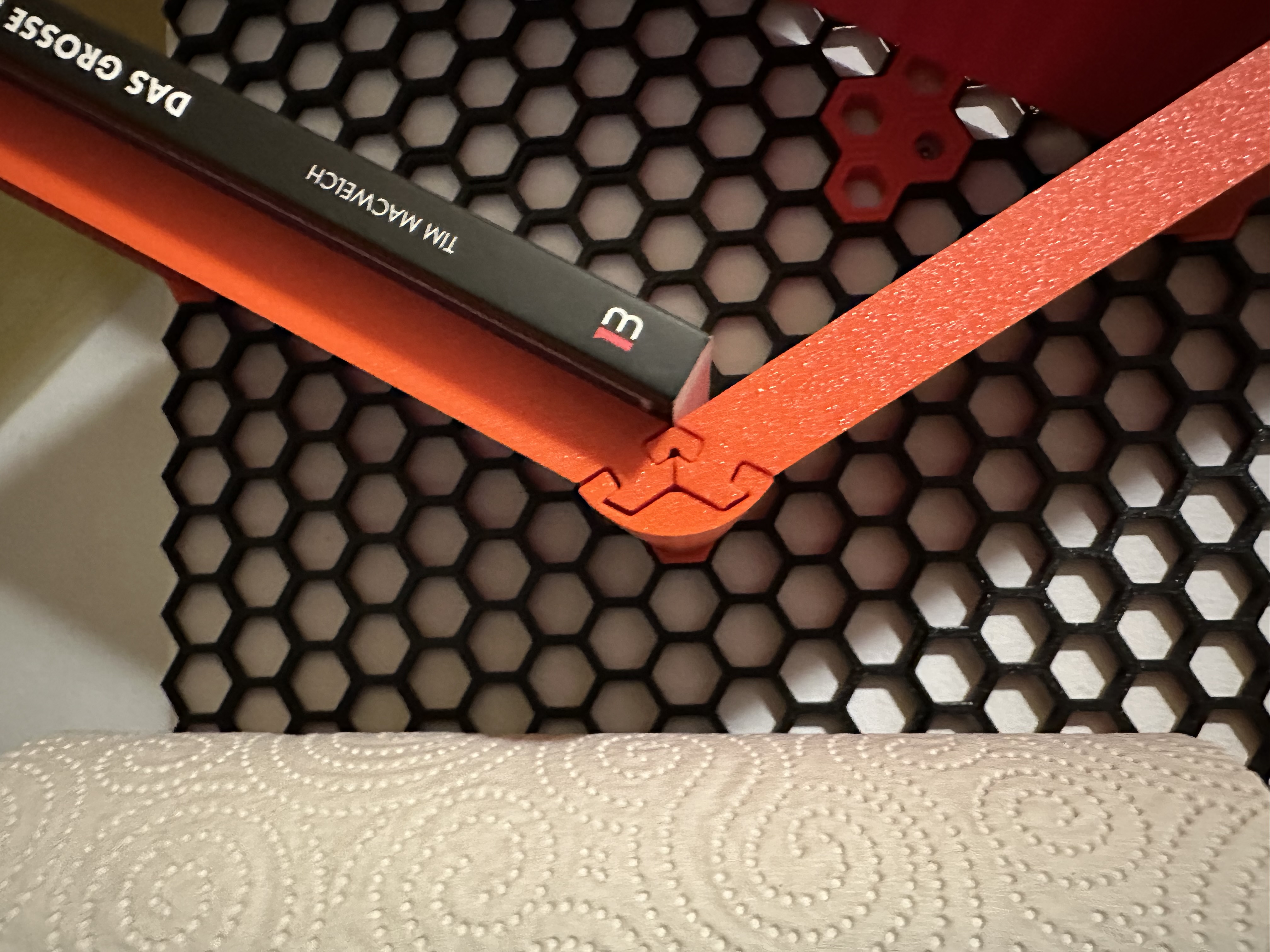 Modular Bookshelf - Connector - Honeycomb wall storage