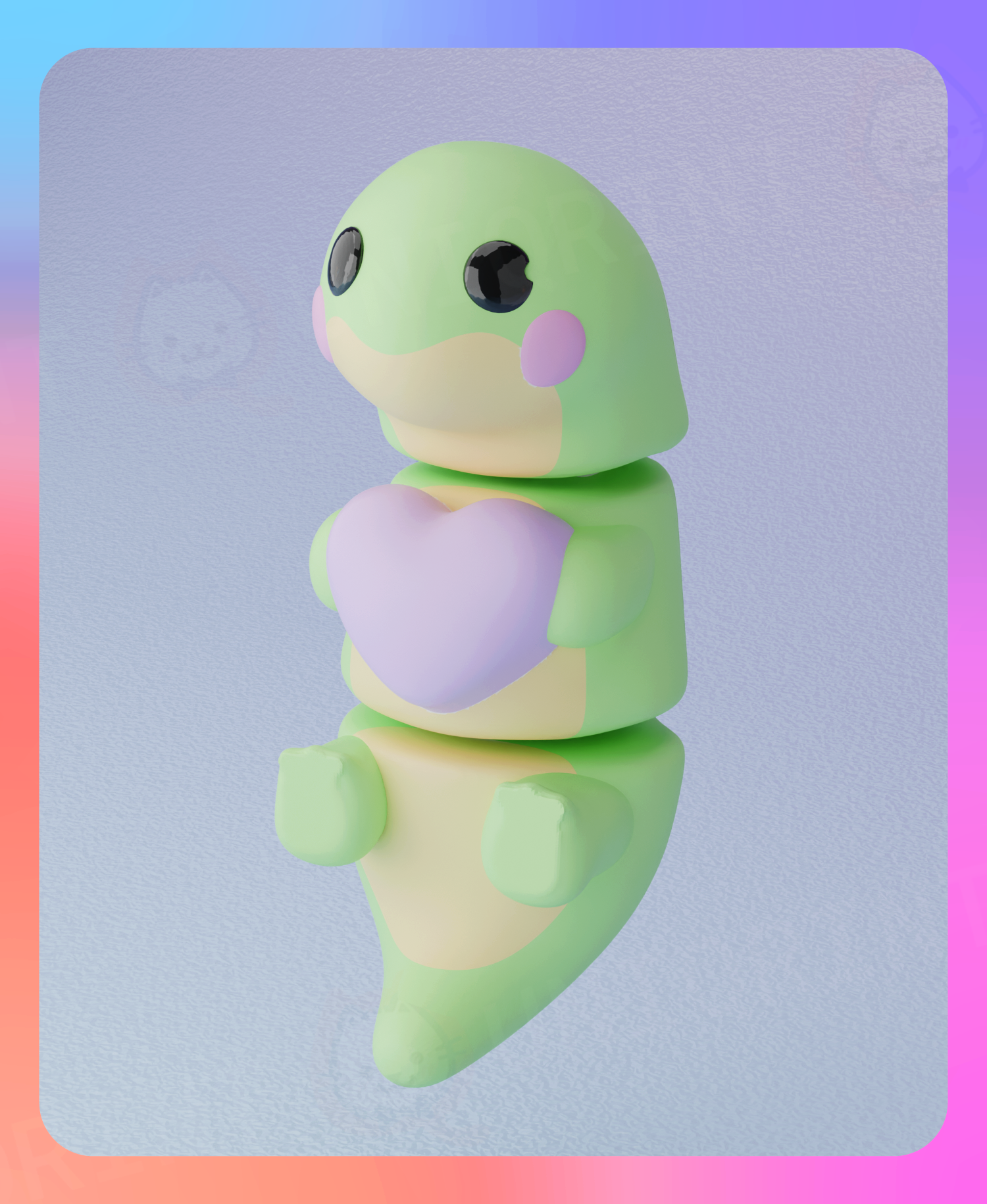 Flexi Dino and the Valentine’s Heart Keychain