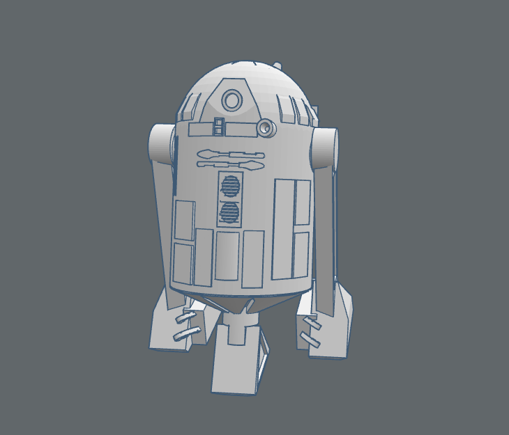 Miniatura 2 do modelo 3D Customizable R2- unit