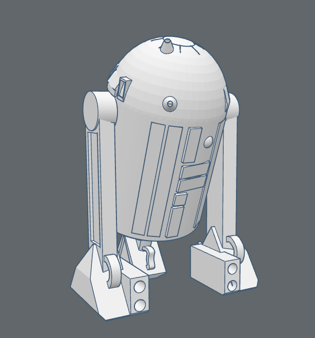 Miniatura 4 do modelo 3D Customizable R2- unit