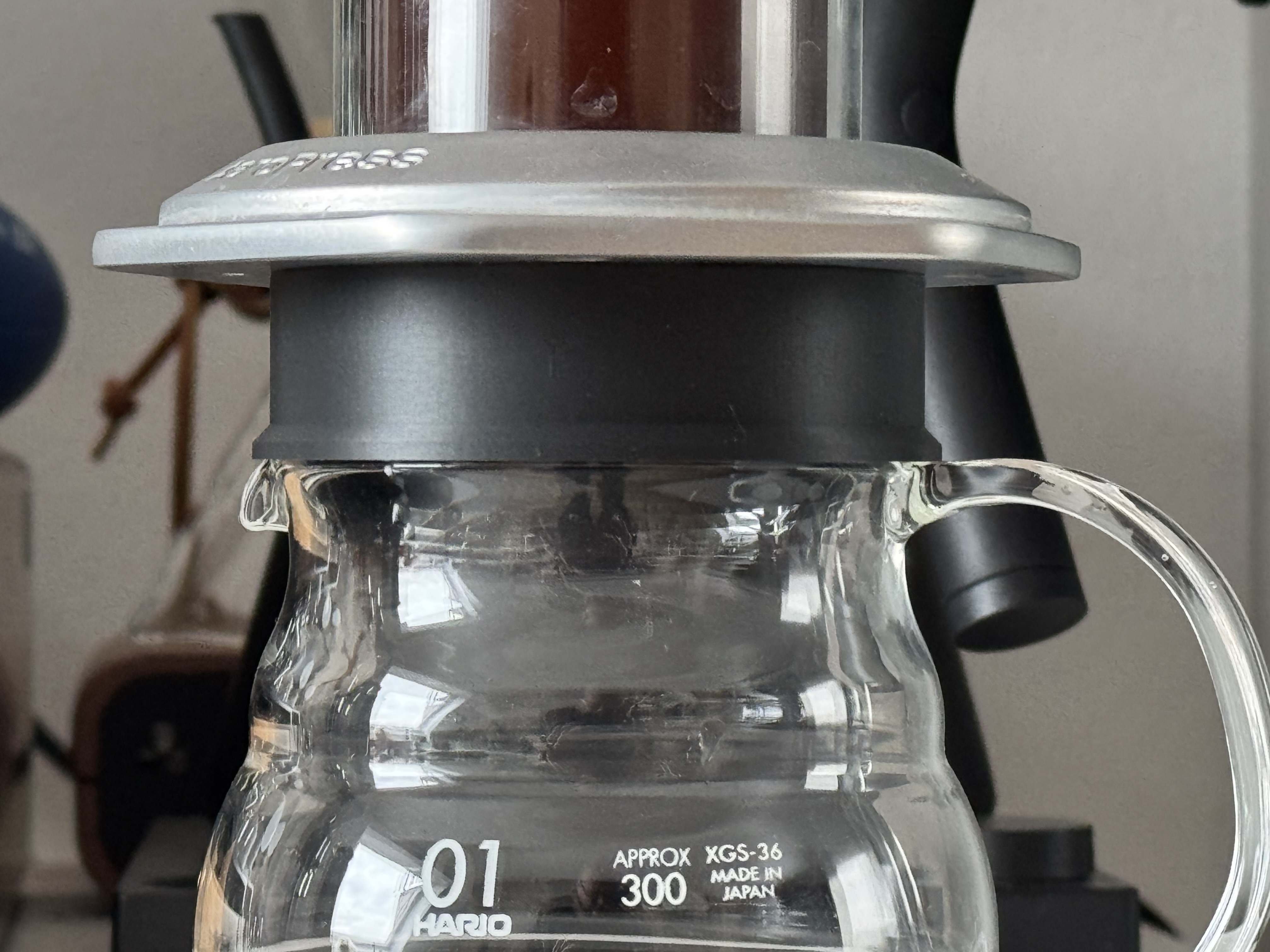 AeroPress adapter for HARIO Range Server 01