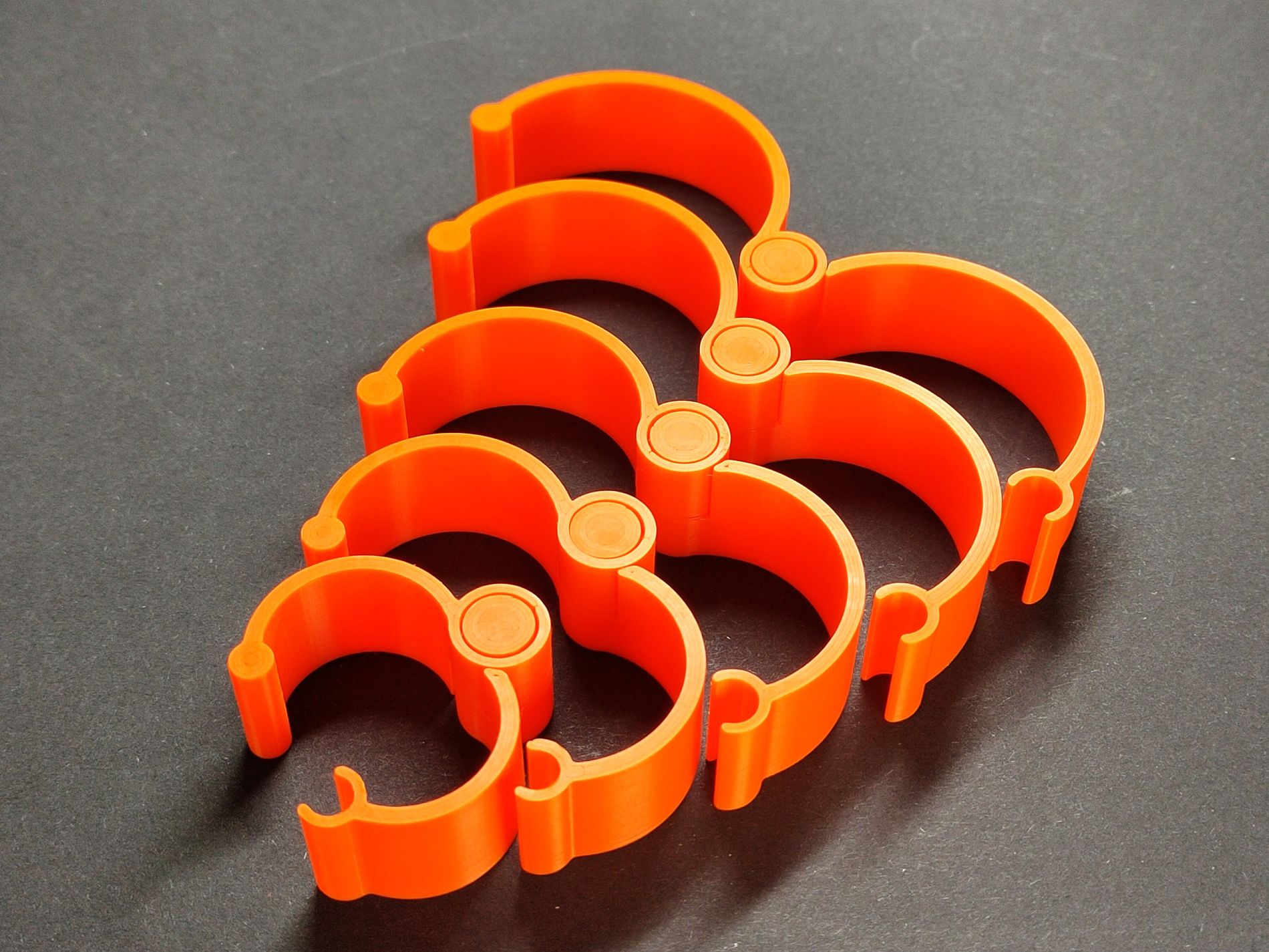 Openable cable clip Print-in-place