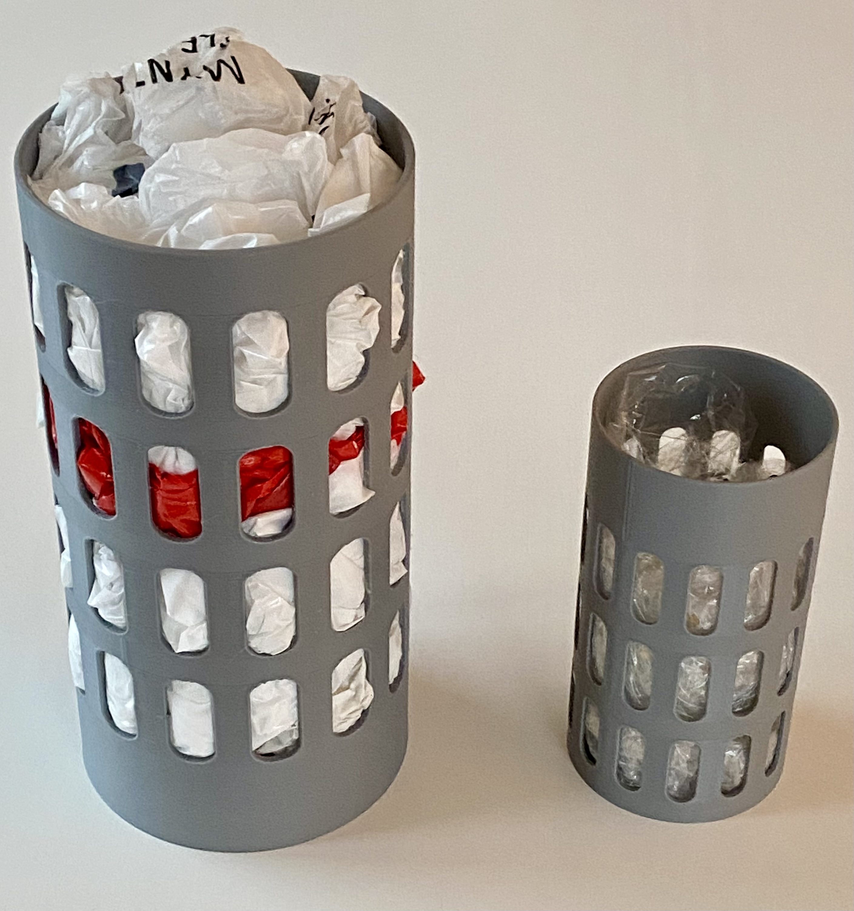 Plastic bag holders
