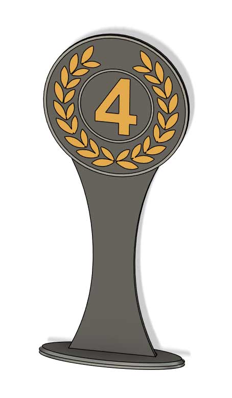 4th Anniversary Jubilee Birthday Universal Trophy Cup