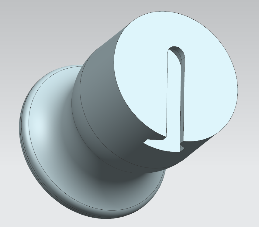 Wall hook -hidden screw