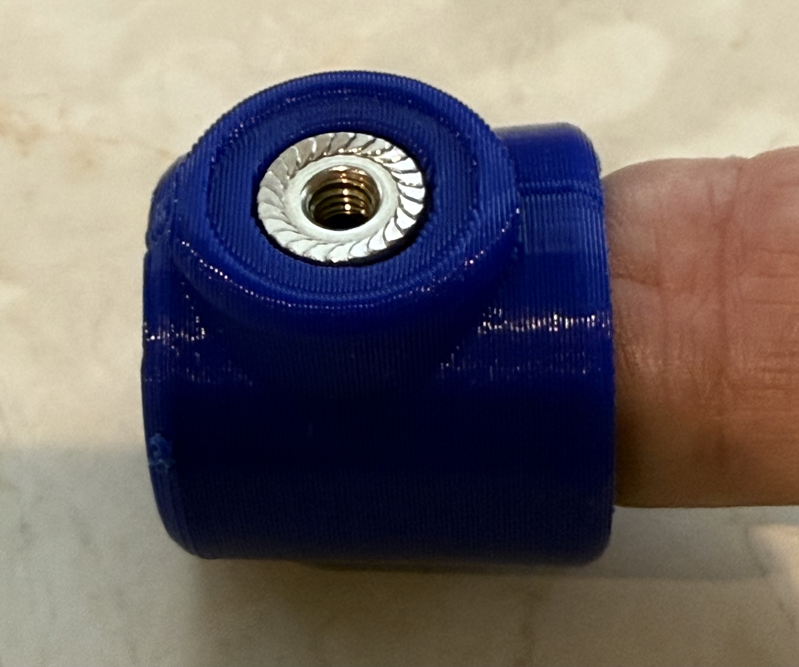 Finger washer and shoulder nut holder--parameterized