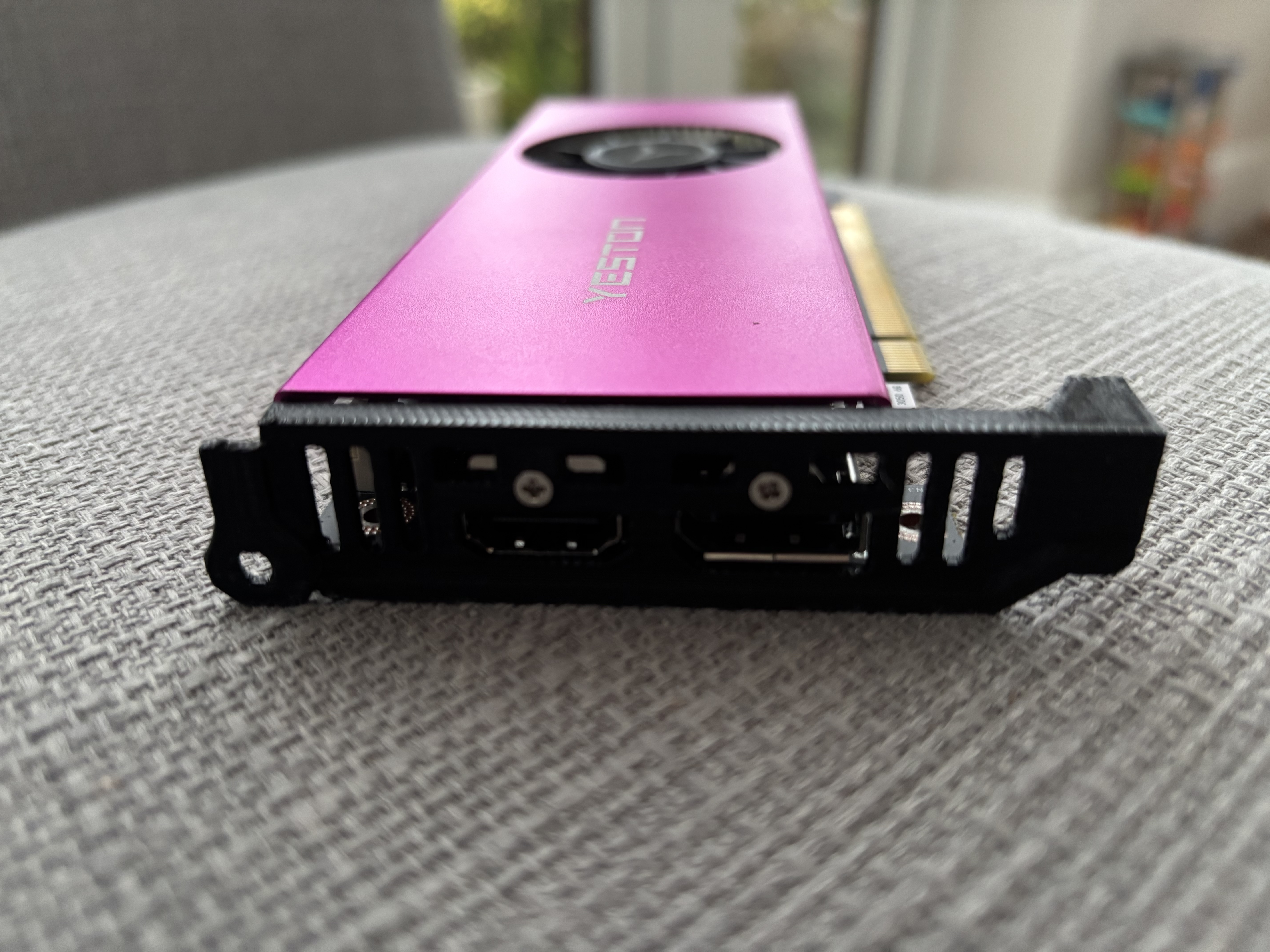 Yeston RTX 3050 (version 1) Low Profile to Lenovo Tiny M90q Custom bracket