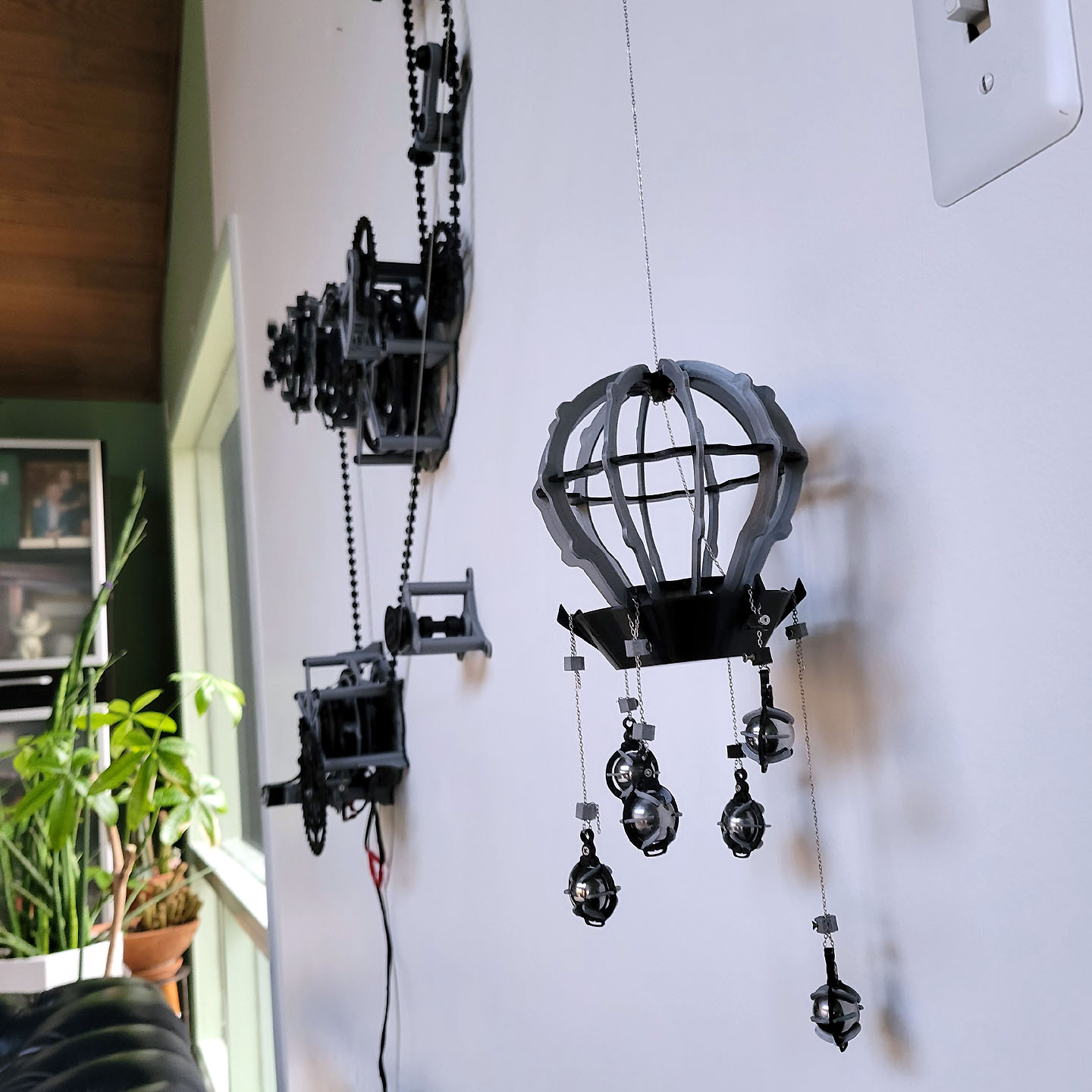 Wall-of-Wonder Mechanical Tourbillon Clock — thumbnail 4