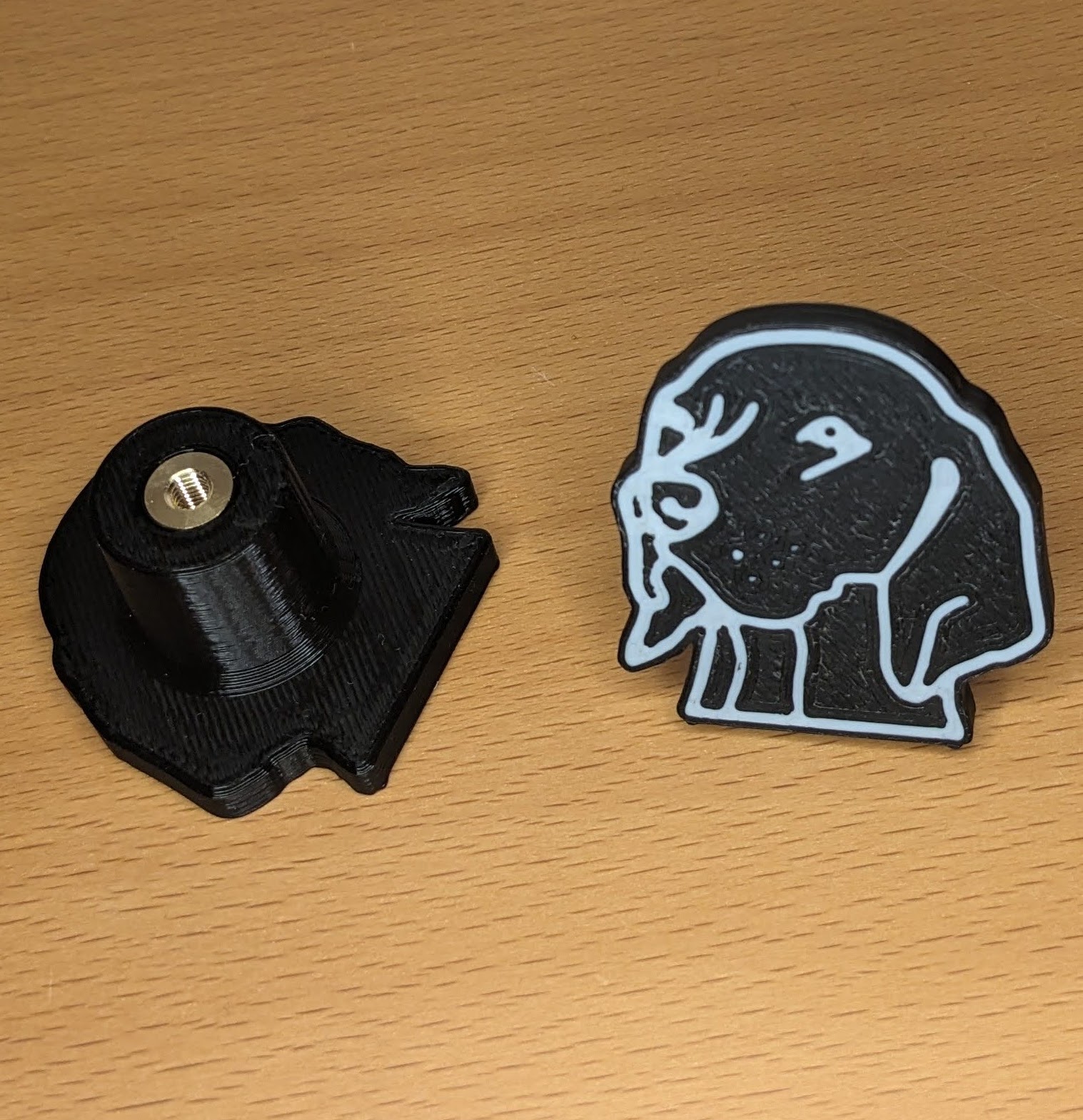 Vizsla Dog Two Color Knob