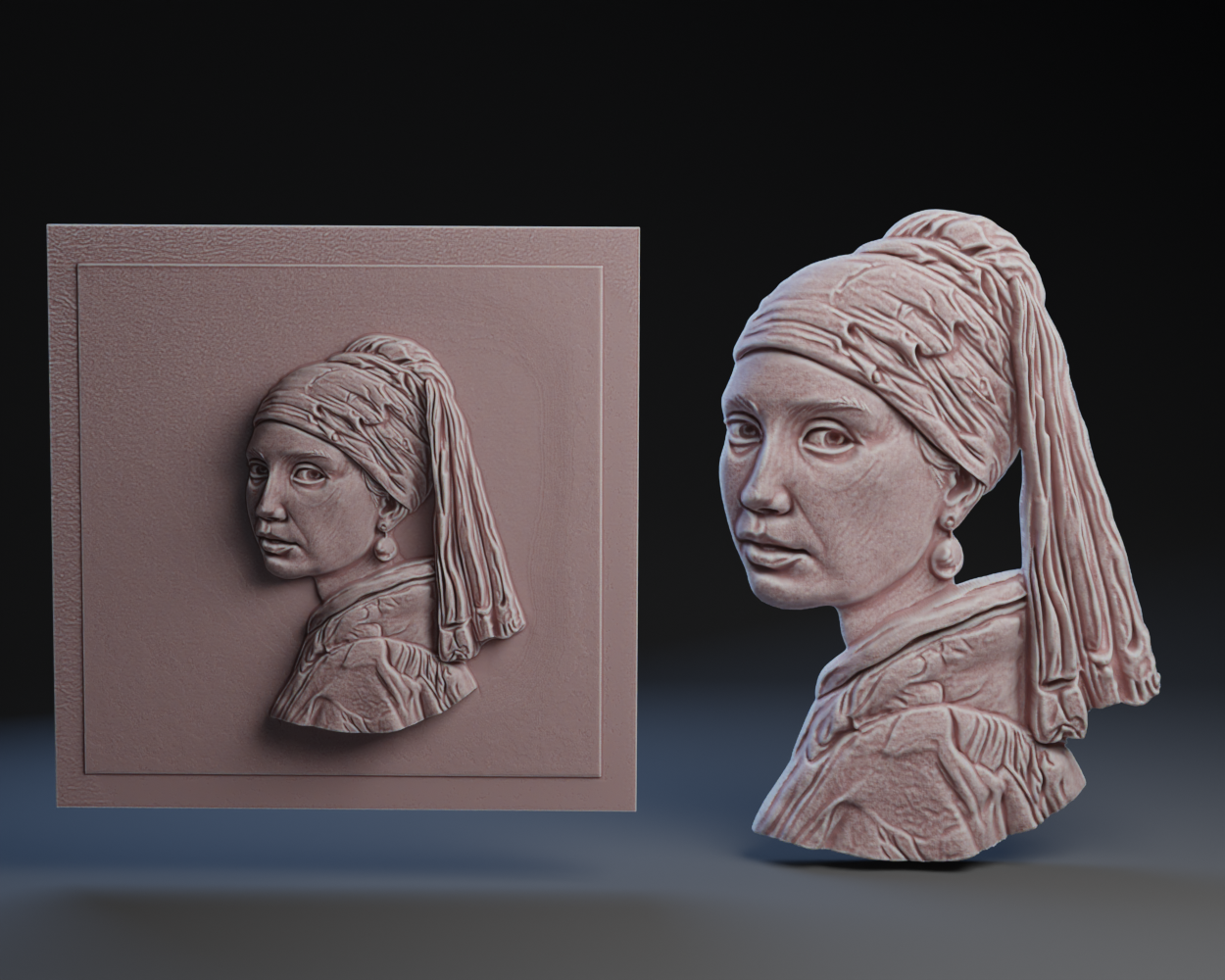 Girl With a Pearl Earring Plaque and Wall mount