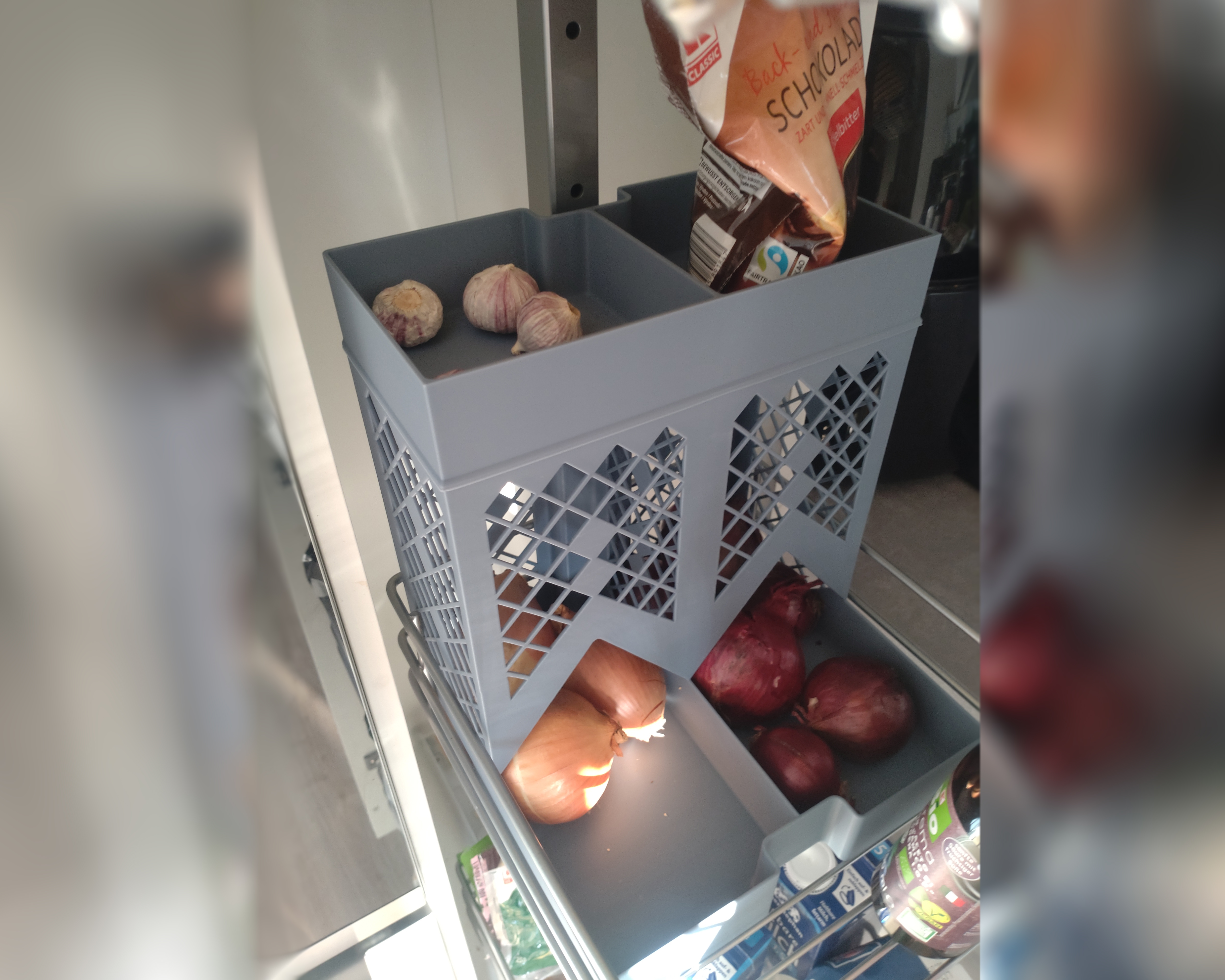 Dispenser for a Pull Out Larder