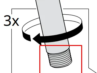 Ikea EKRAR Replacement screw