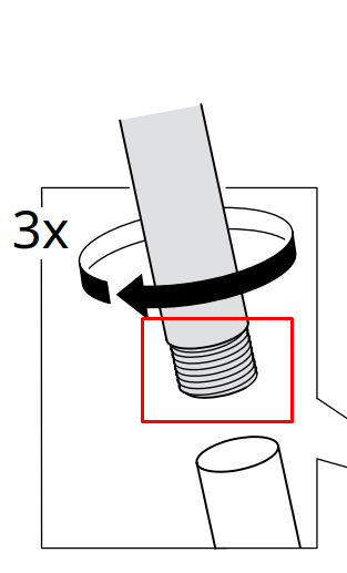 Ikea EKRAR Replacement screw