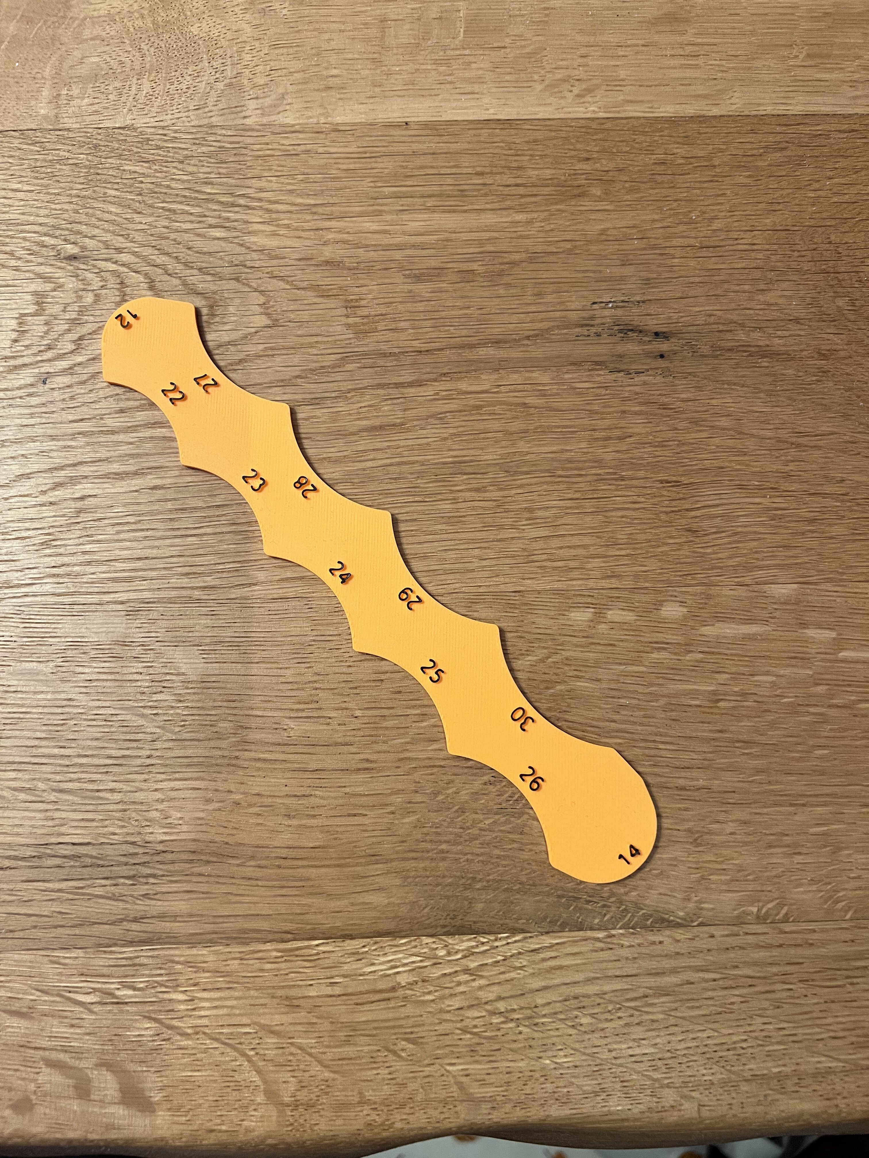 Large Radius Fillet Gauge | 22mm to 30mm | CAD Tool