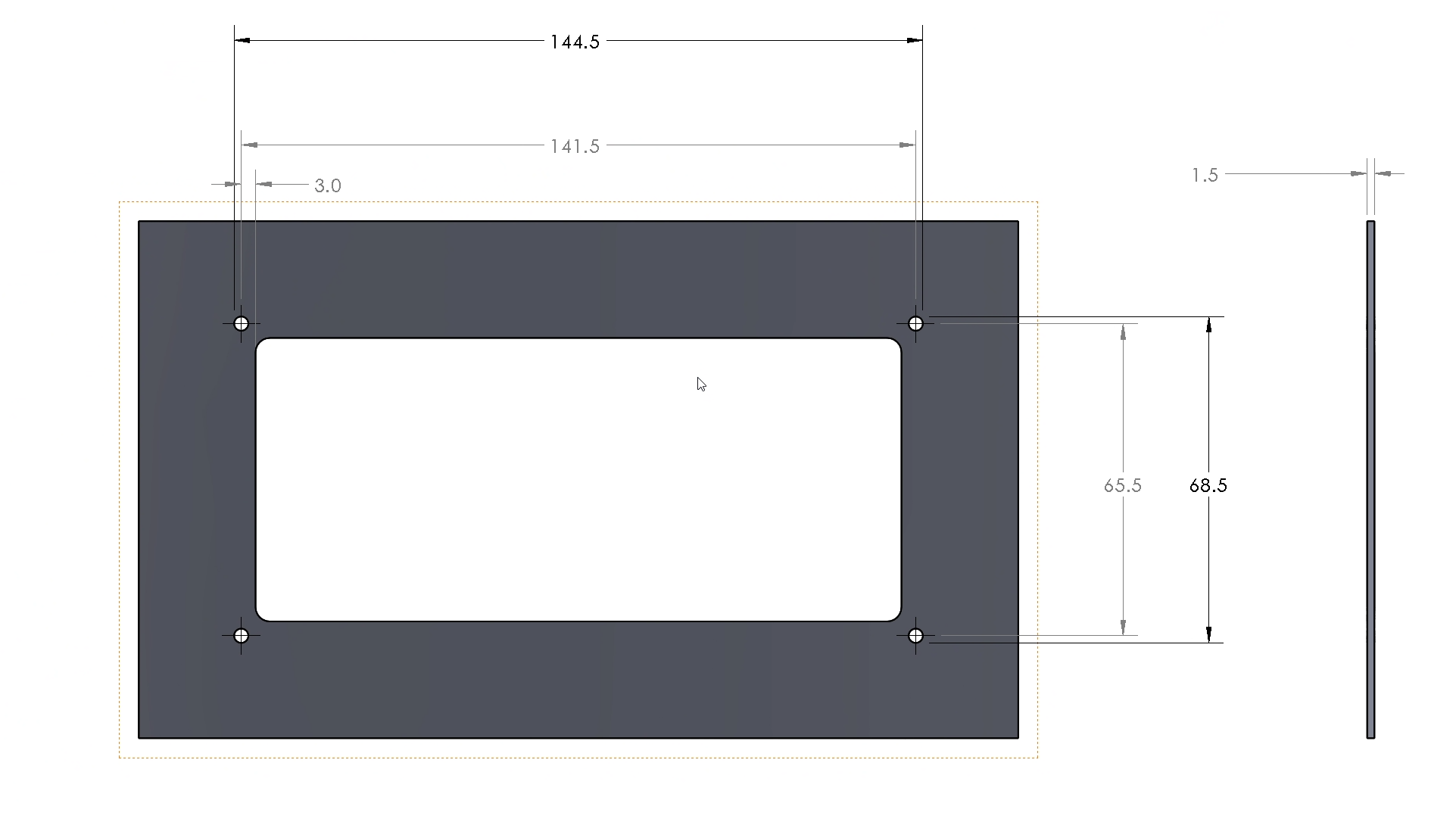 Prusa CORE One Exhaust Fan Mount Reference CAD