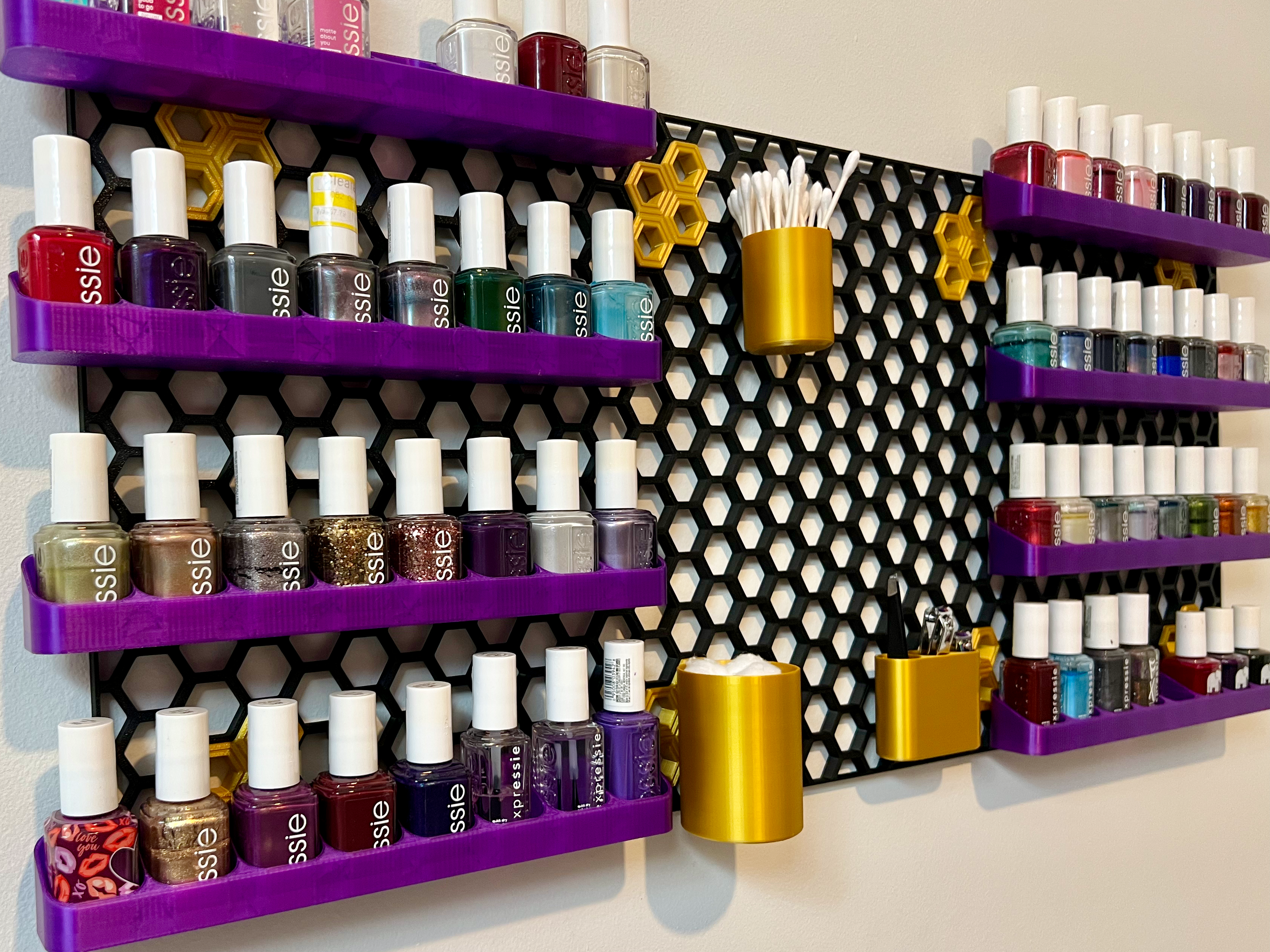 Essie Nail Polish Rack for Honeycomb Storage Wall