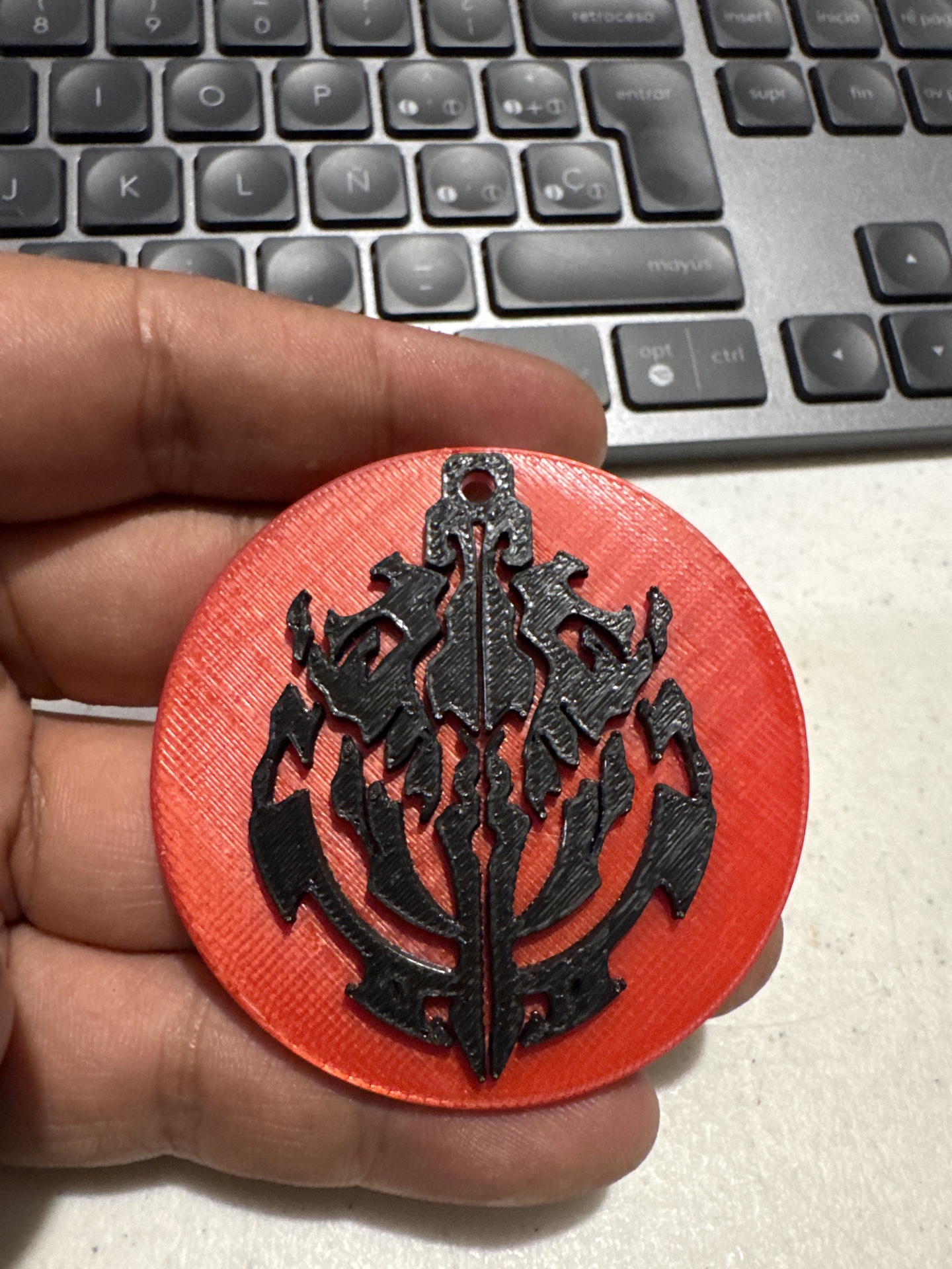 Overlord logo keyring