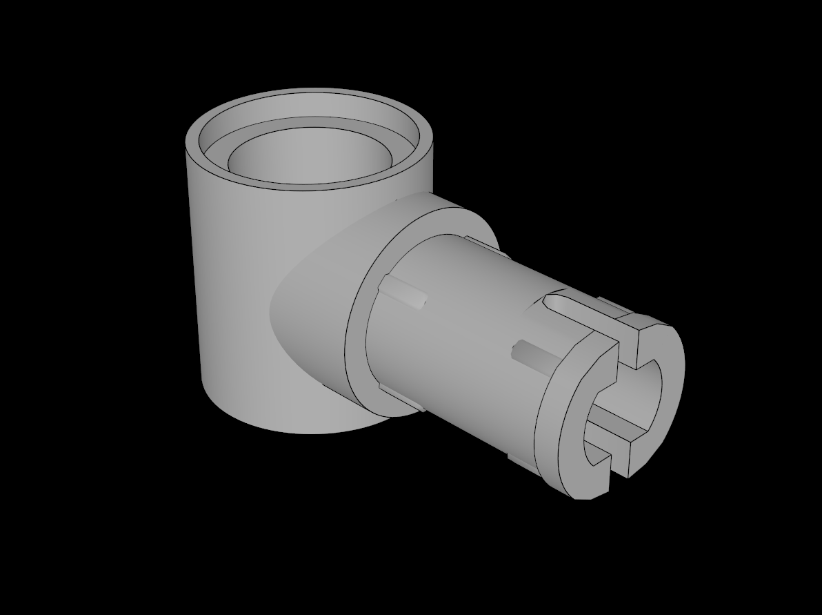 Lego Compatible (15100.dat) Technic Pin with Friction with Perpendicular Pin Hole Type 1