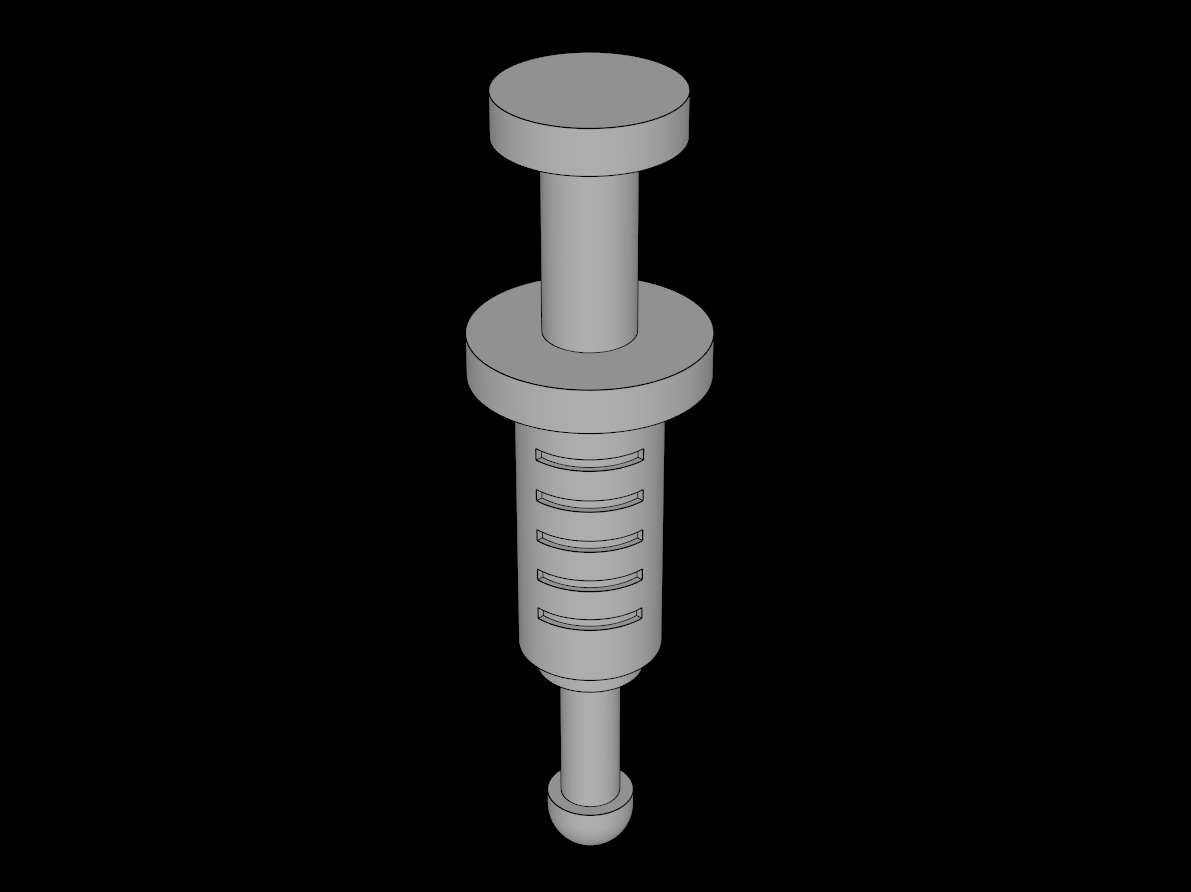 Lego Compatible (87989.dat) Minifig Syringe