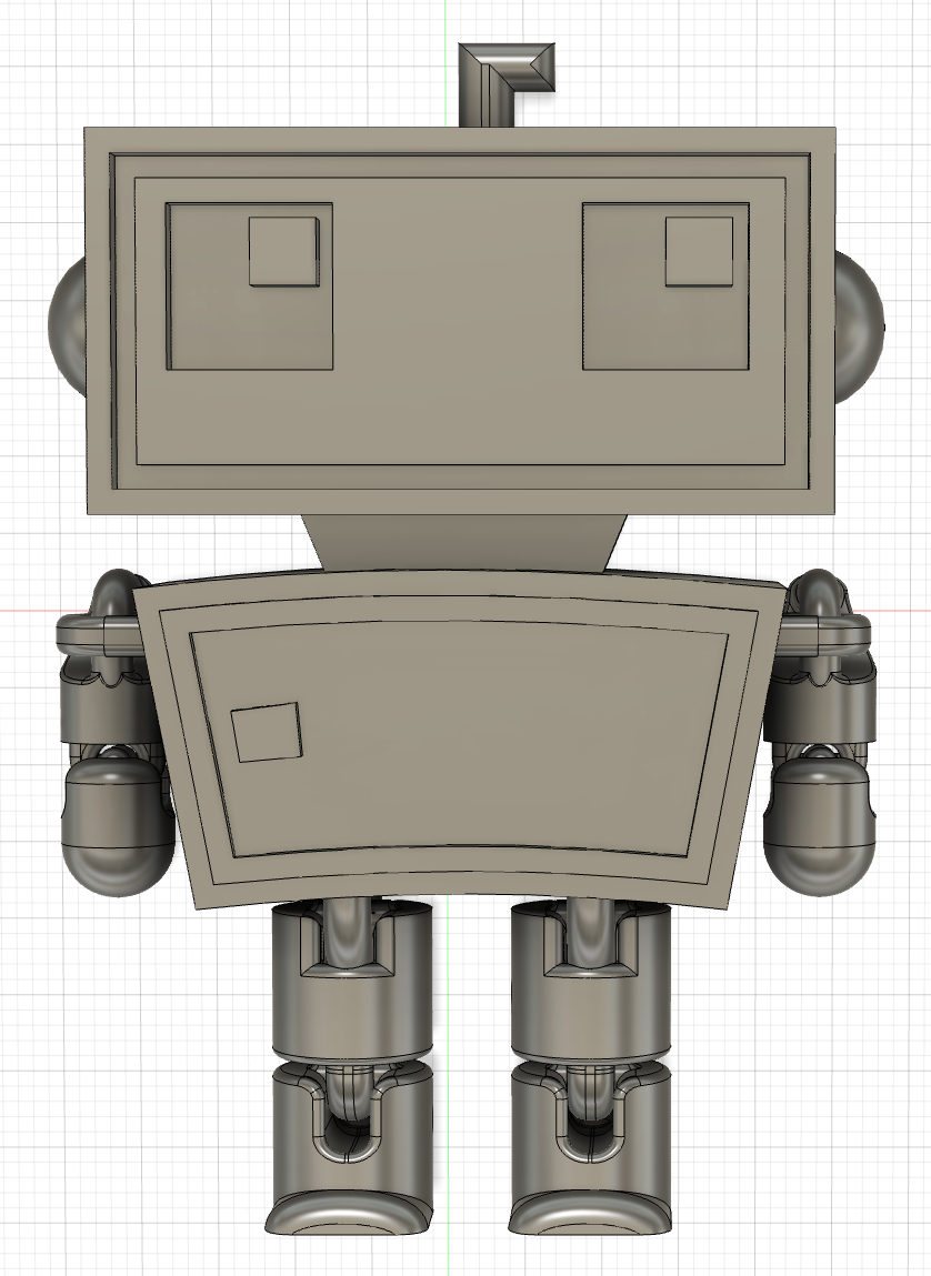 Miniatura 2 do modelo 3D Simple Robot
