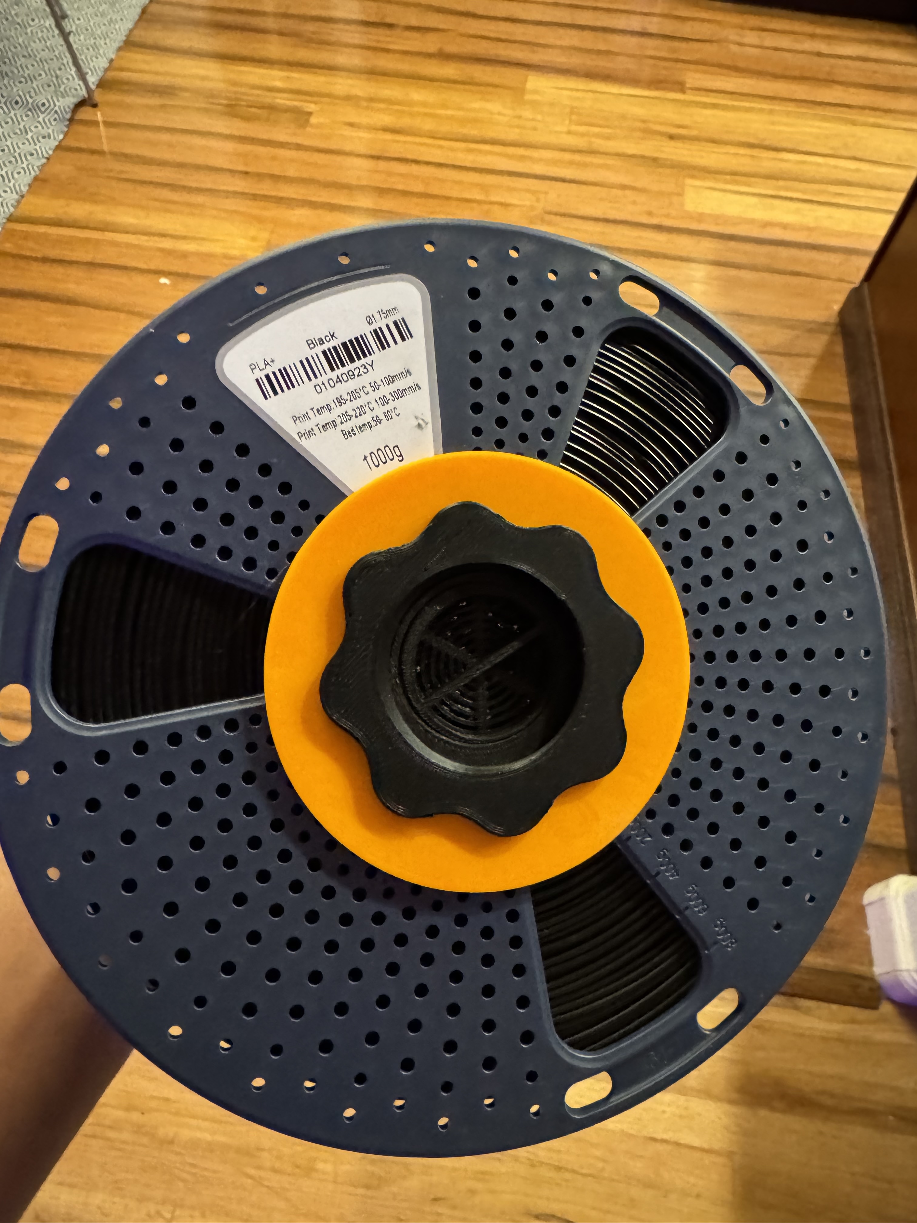 Adjustable Spool Holder for Silica Gel / Spool Weight (Newer Sunlu Spool Adaptor) 3D model thumbnail