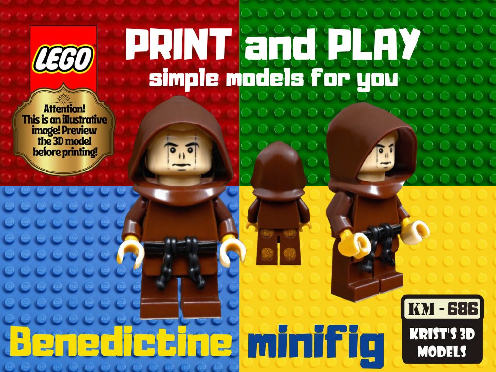 LEGO Benedictine monk minifig