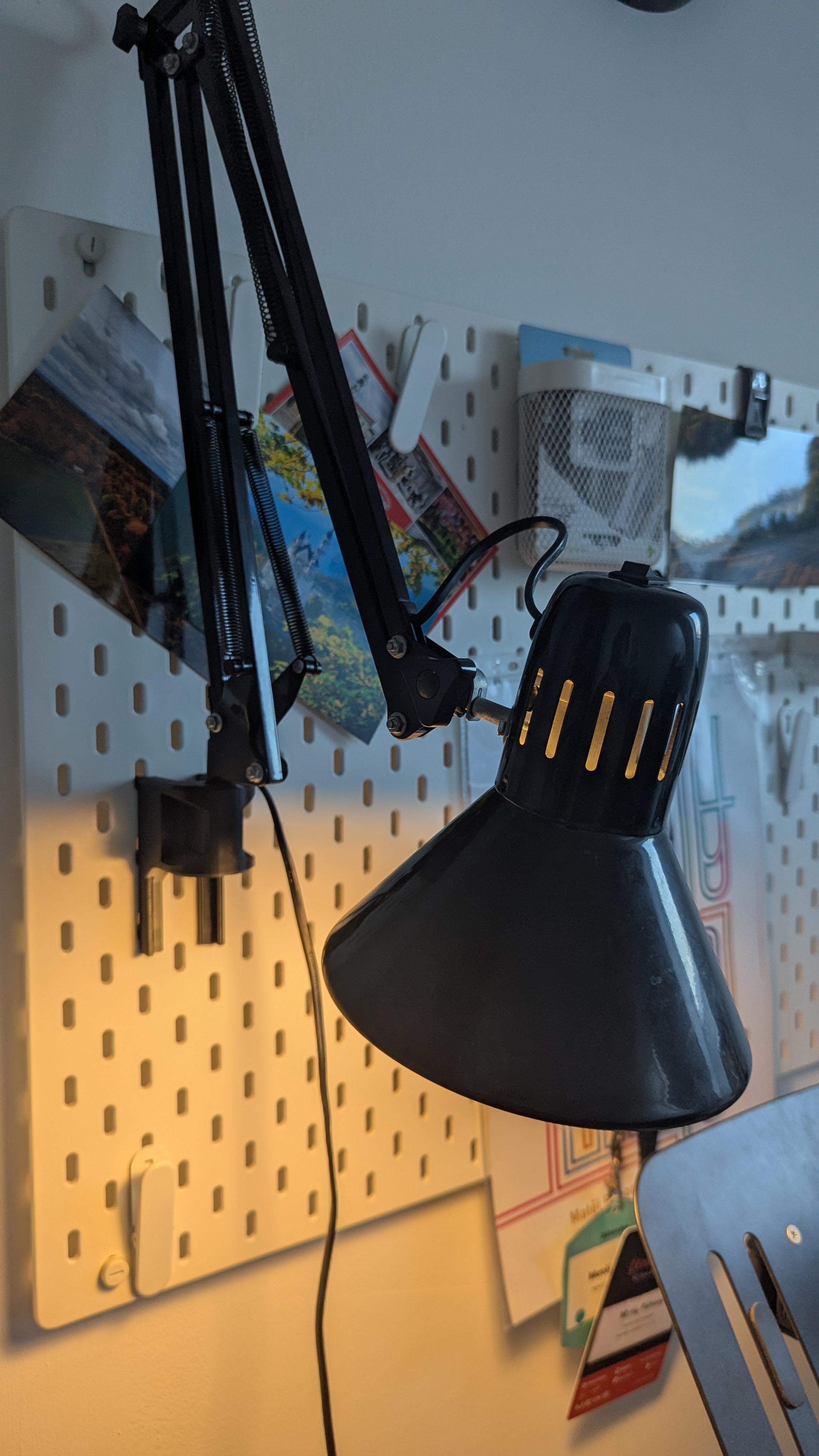 IKEA Skadis Tertial lamp Mount 0°