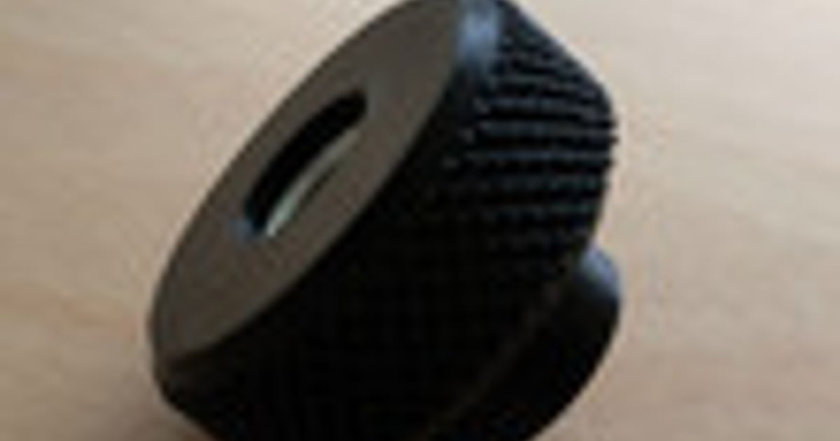 M8 Knob knurled nut by Benni Download free STL model