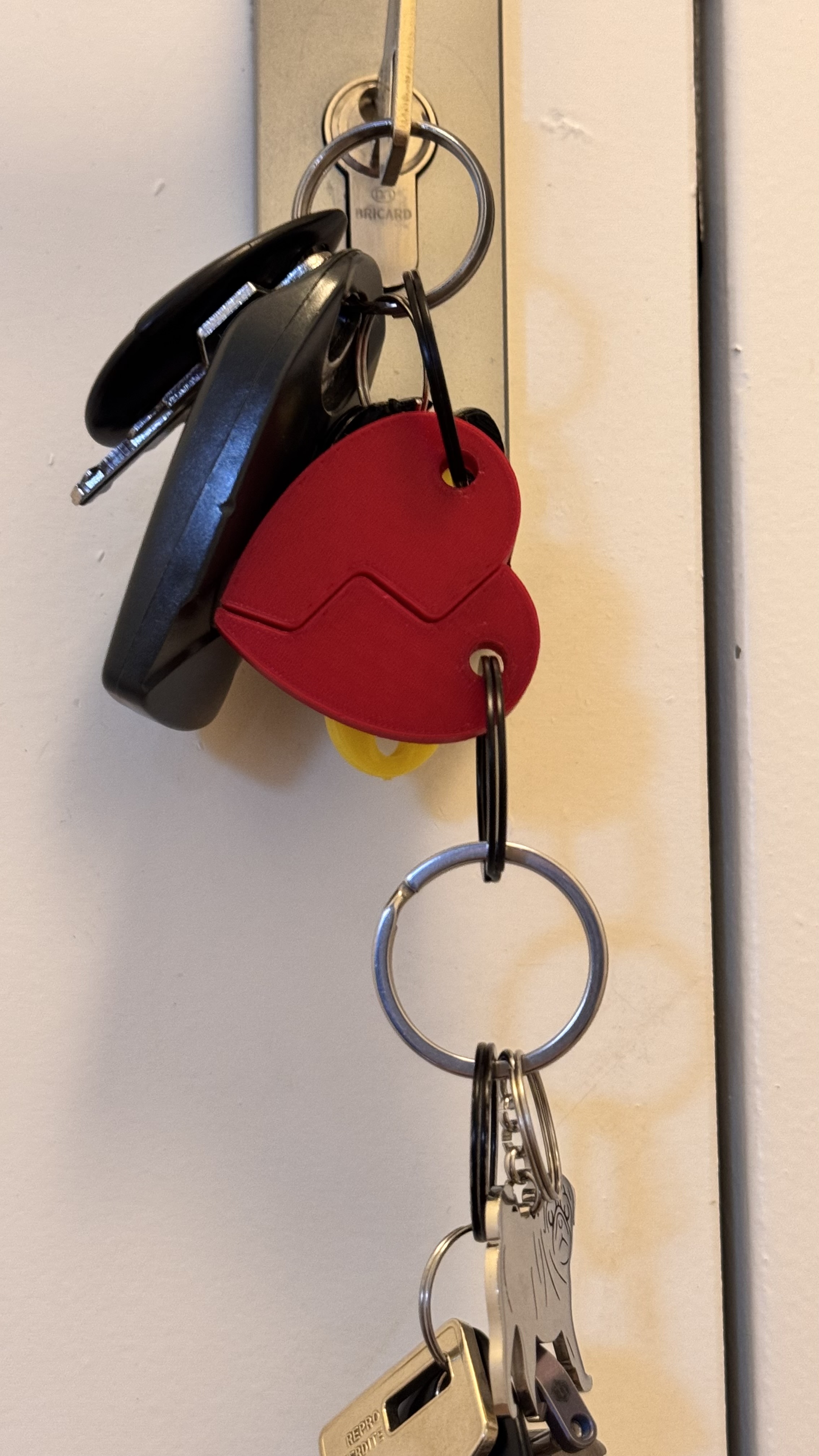 Heart key ring