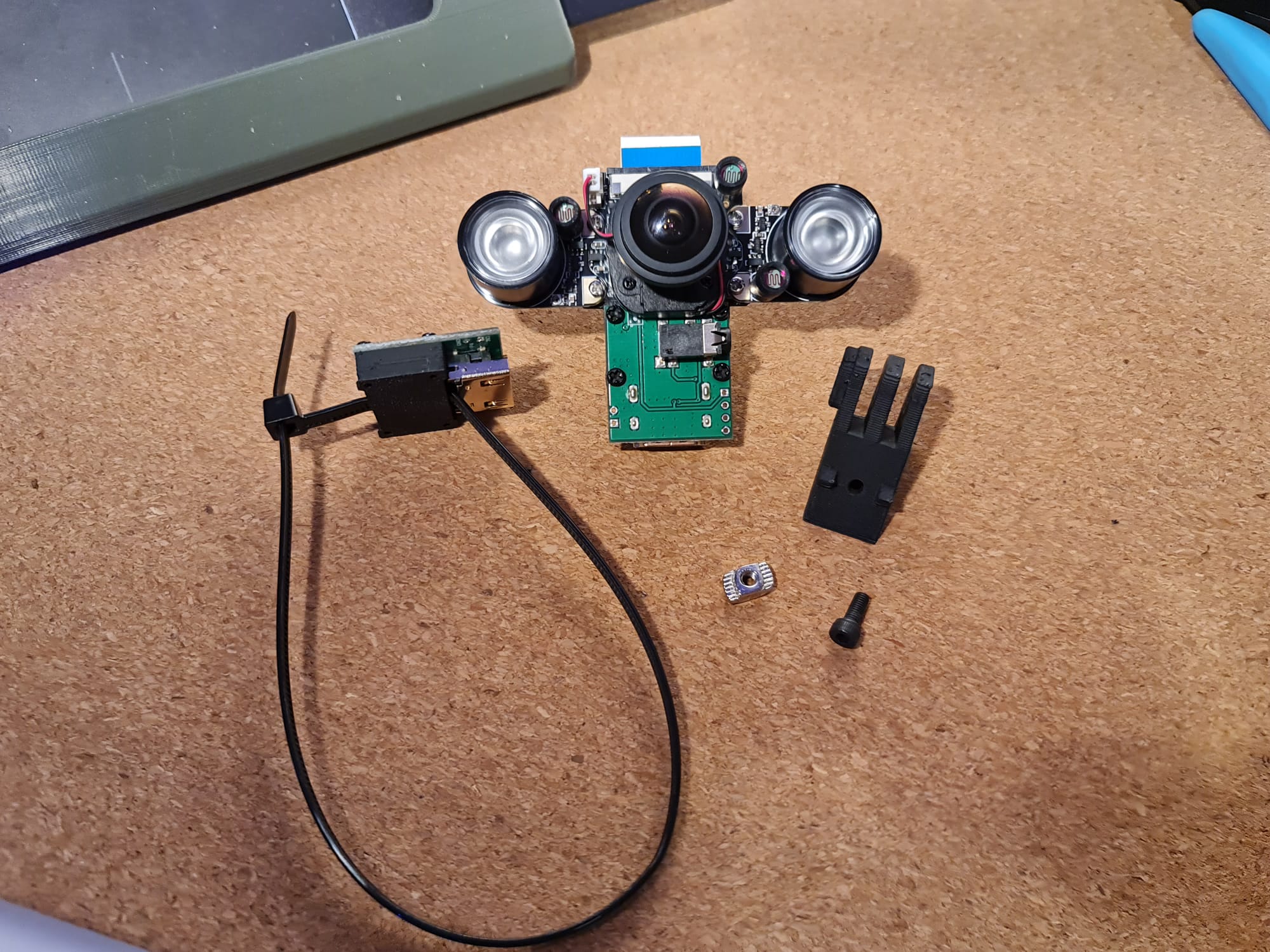 Pi Camera IR / HDMI Cable PCB Mount.