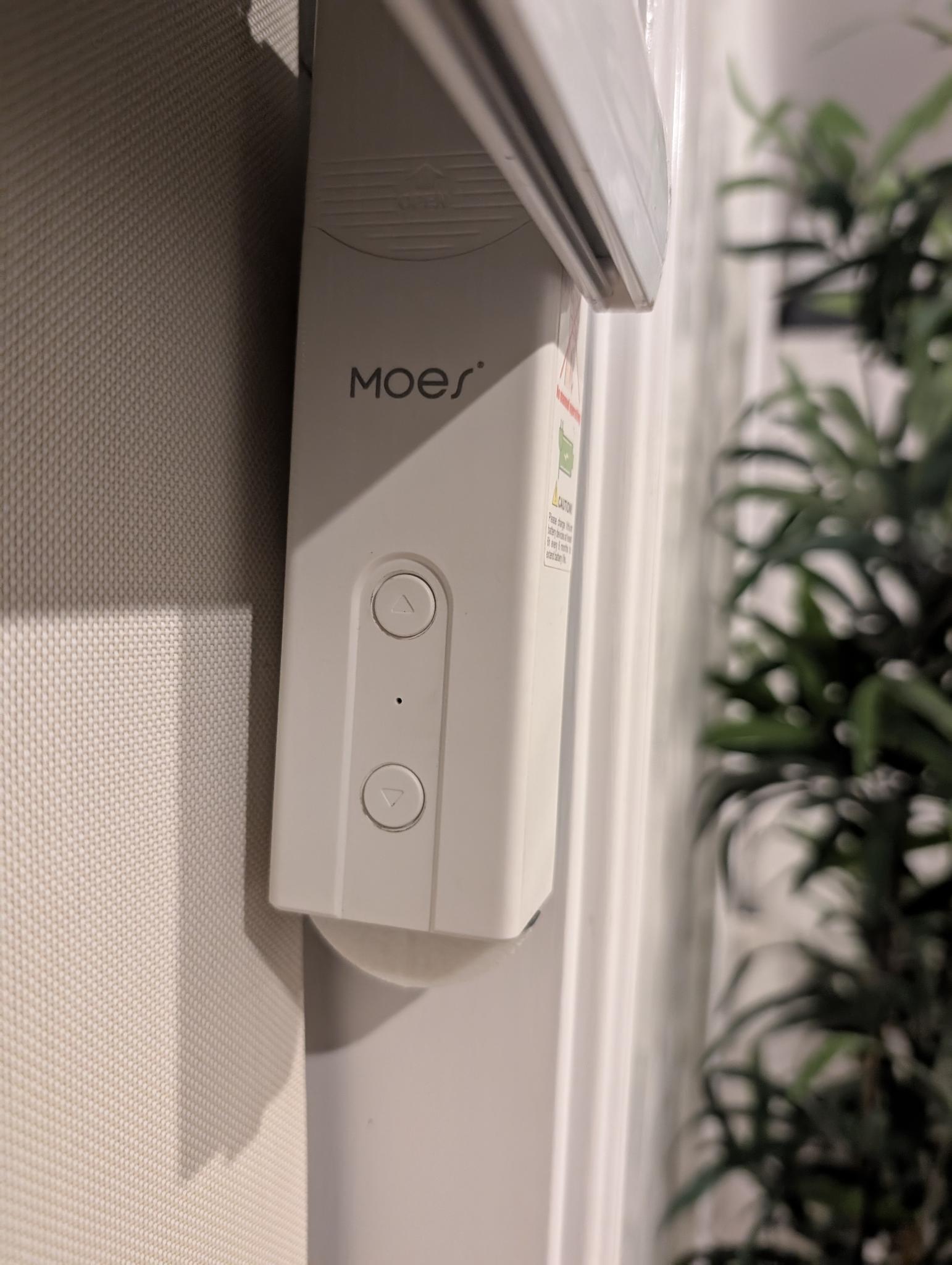 Smart home motorised blinds anti-catch dome