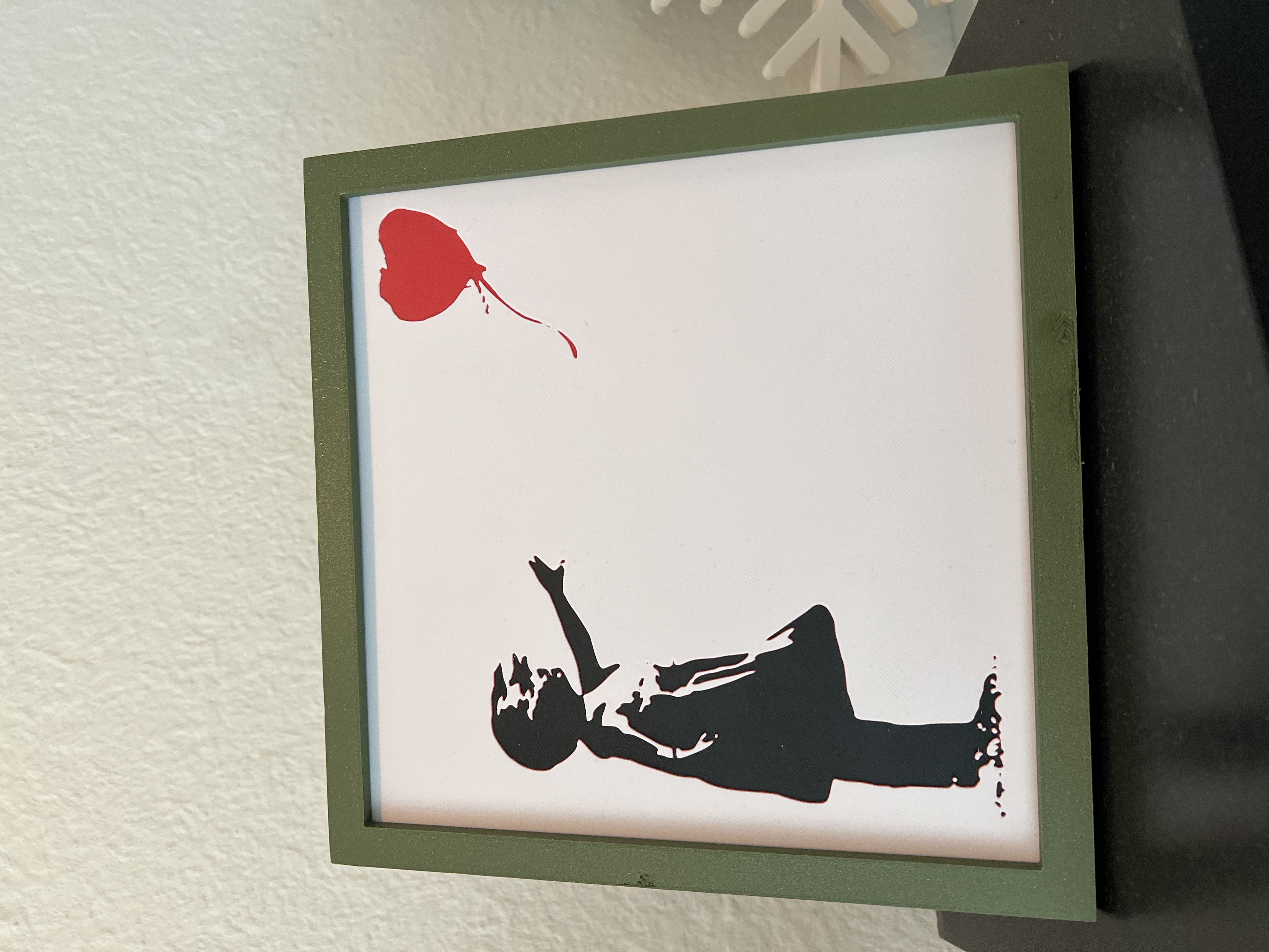 Banksy "Mädchen mit Ballon" Hueforge