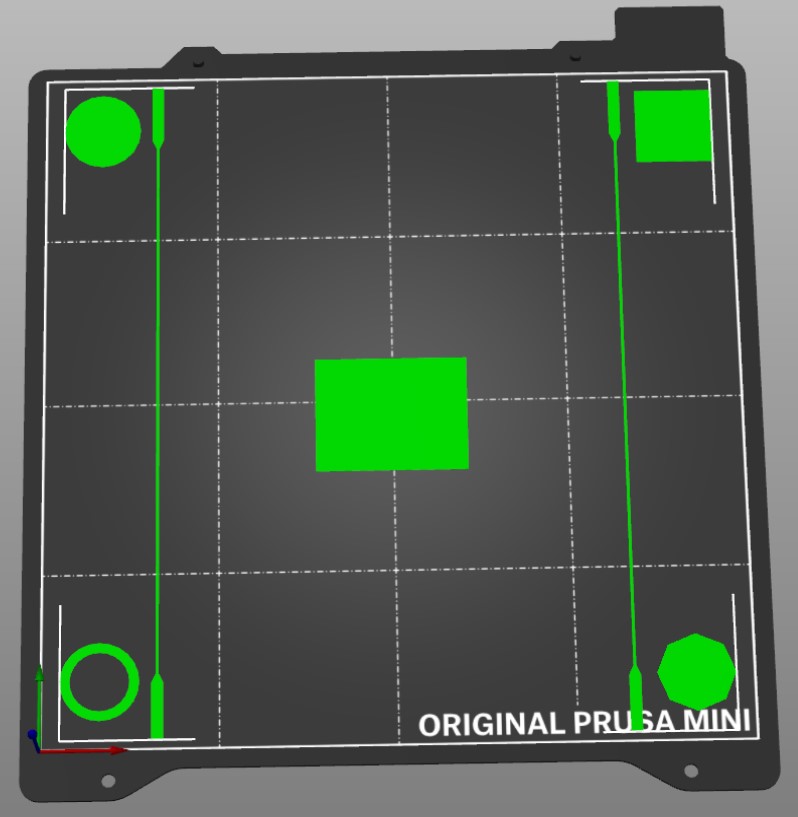 Simple Prusa Mini Bed Leveling and first layer test