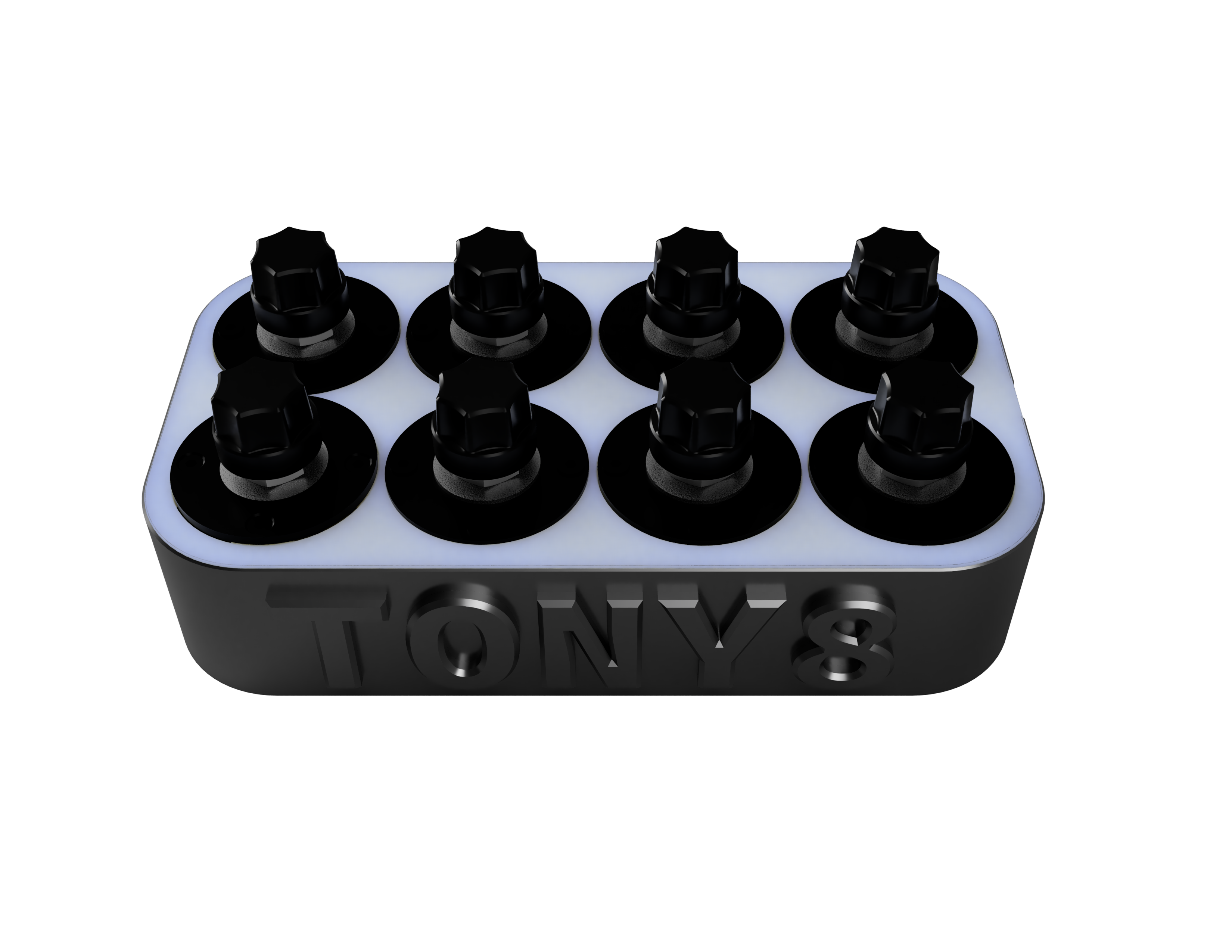 Modular MIDI Controller with 8 Encoders on Raspberry Pi 2040 | TONY8