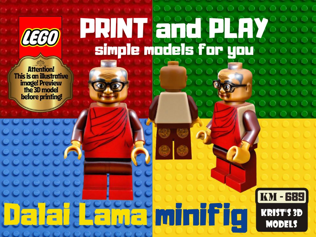 LEGO Dalai Lama minifig