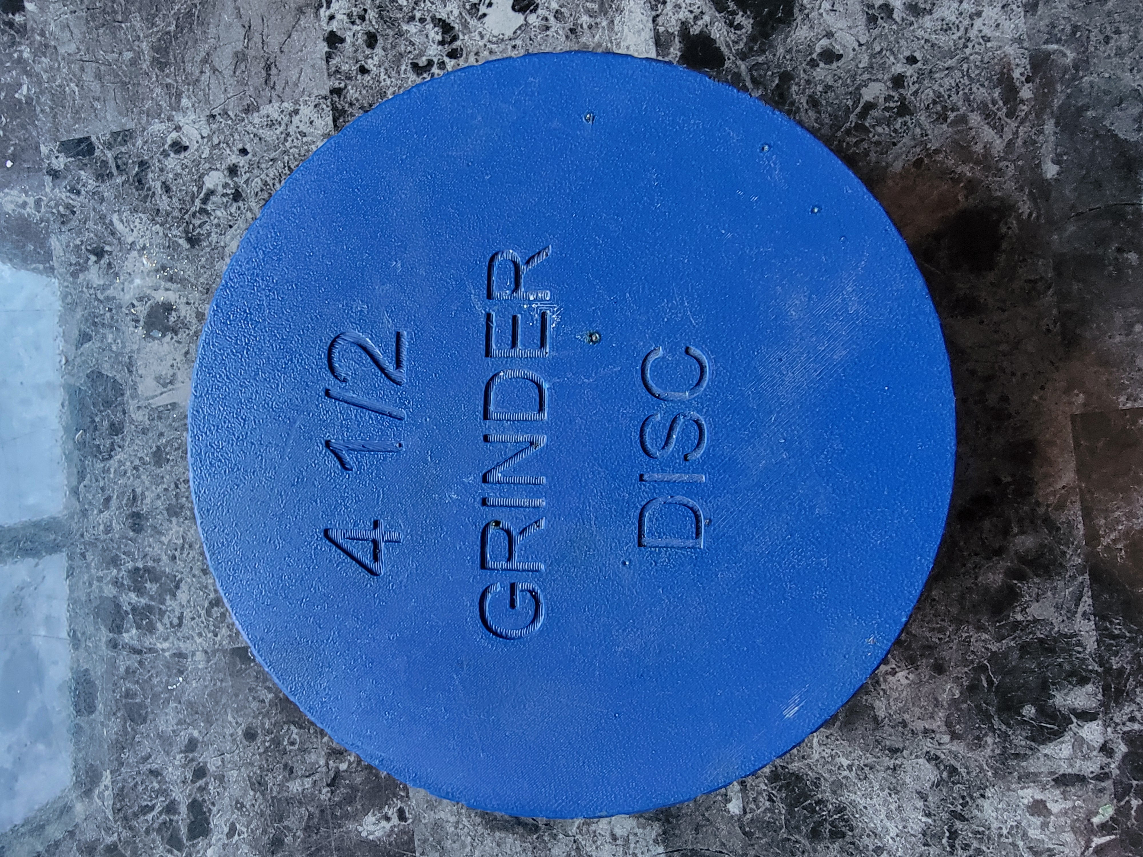 4 ½" grinder discs storage