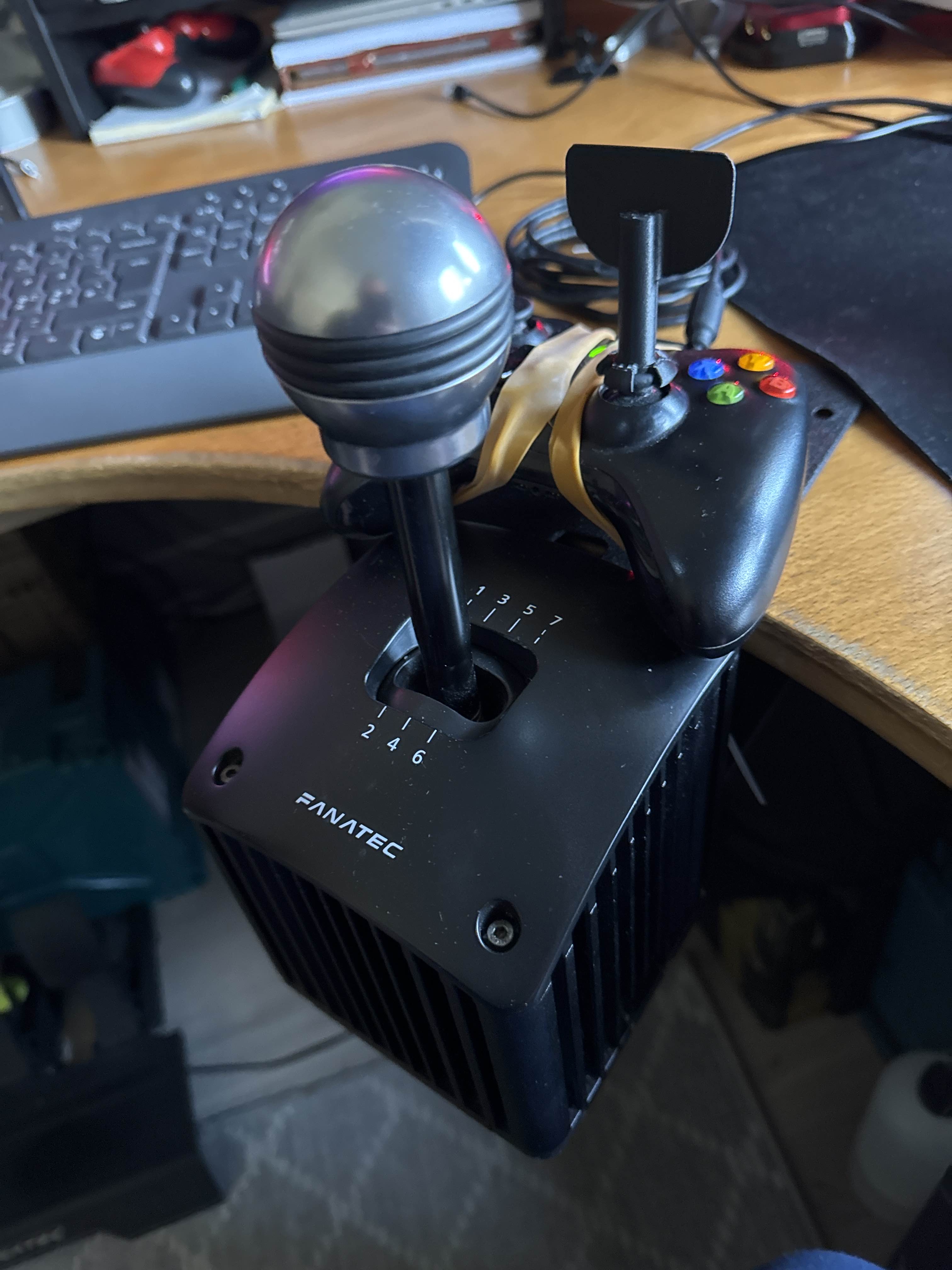 Xbox 360 controller analog Sim handbrake leaver