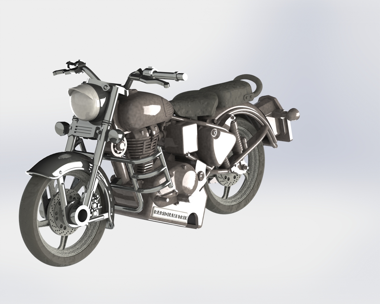 Royal Enfield Motor Cycle Miniature