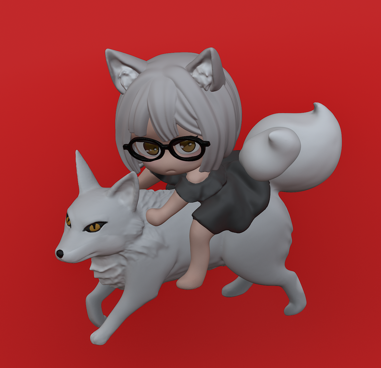 Fox rider girl
