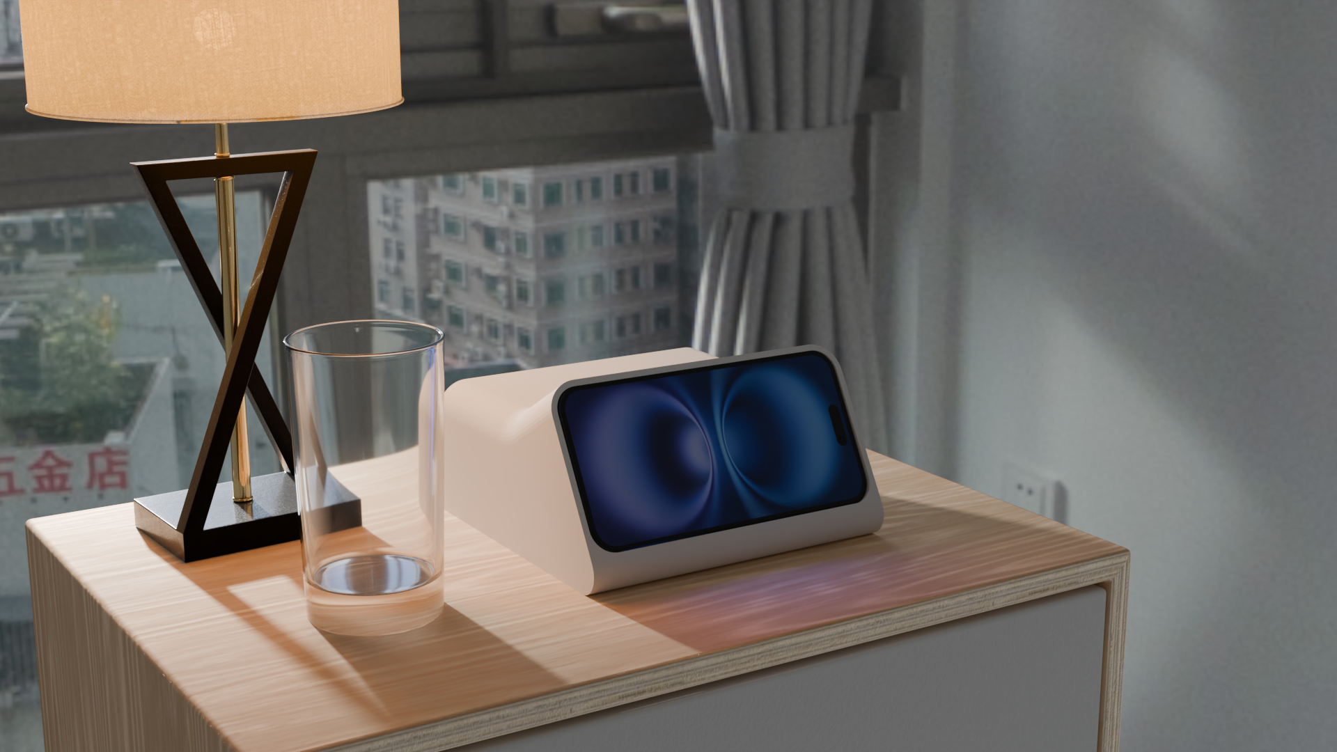 DN40 Standby Dock – MagSafe, Apple Watch & Extra Wired Charging Slot - by overwerk and Scott Yu-Jan. Dieter Rams inspired. for Iphone 15.