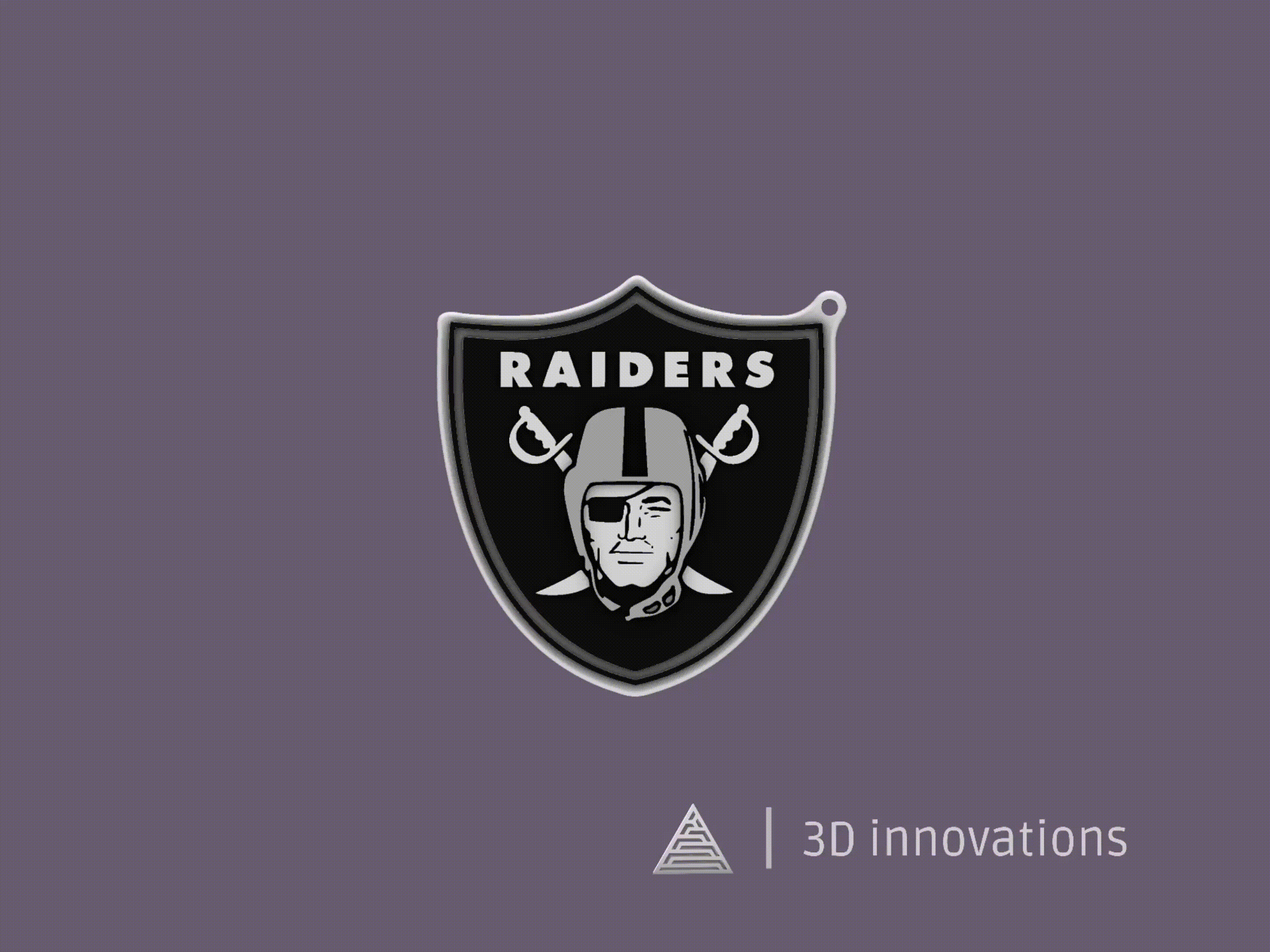 NFL Raiders Keychain