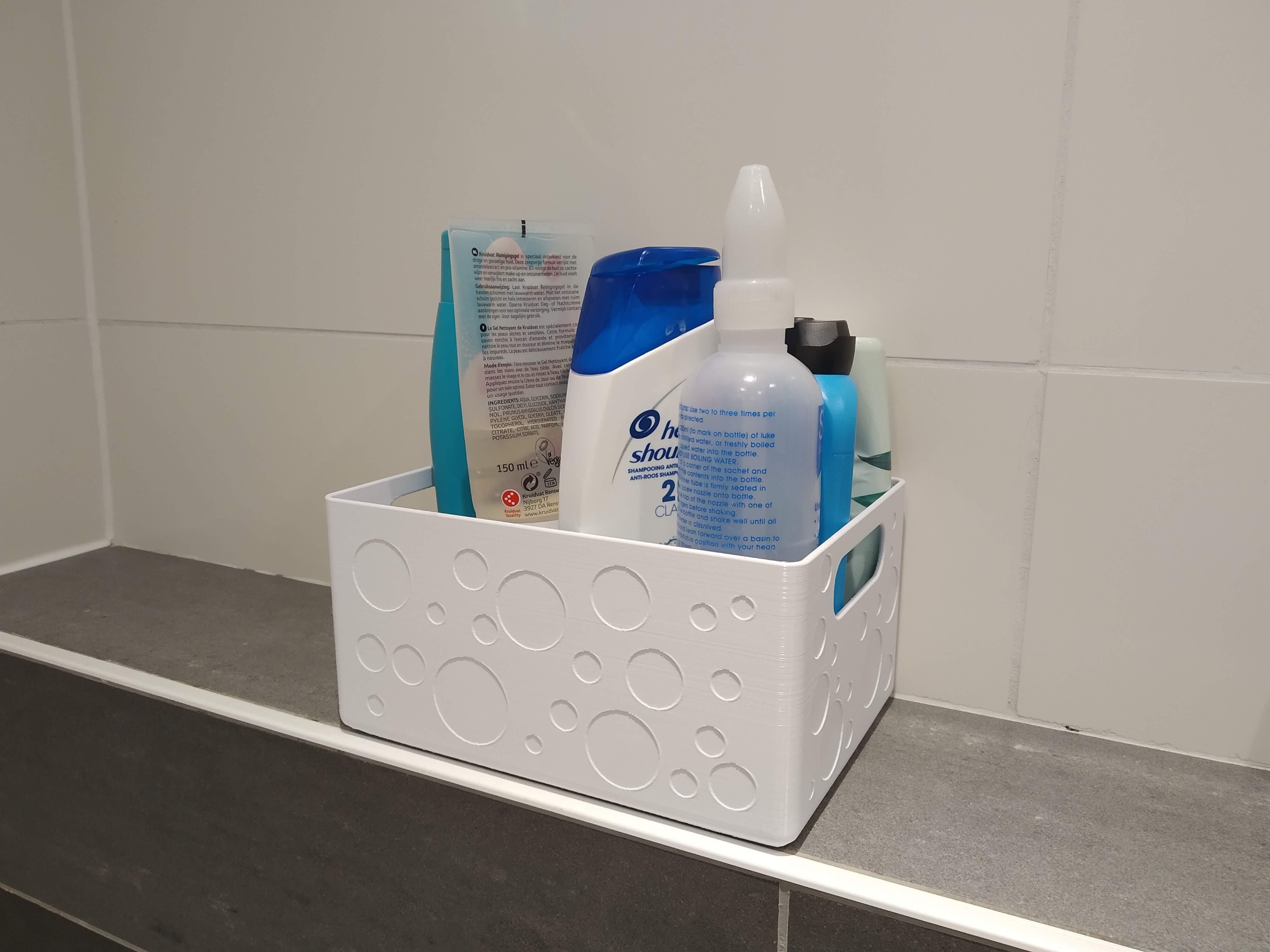 Bubble bathroom basket