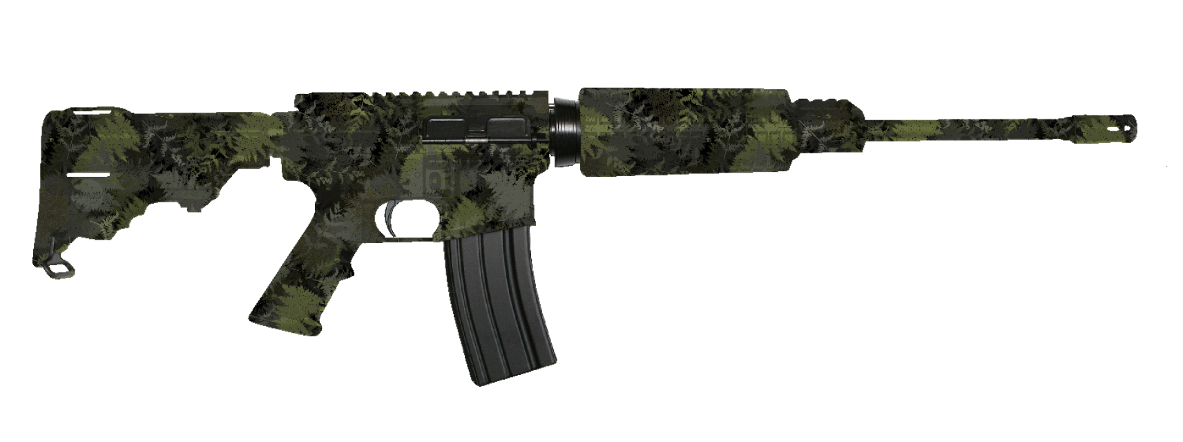Fern Camo Stencil (works with spray paint)