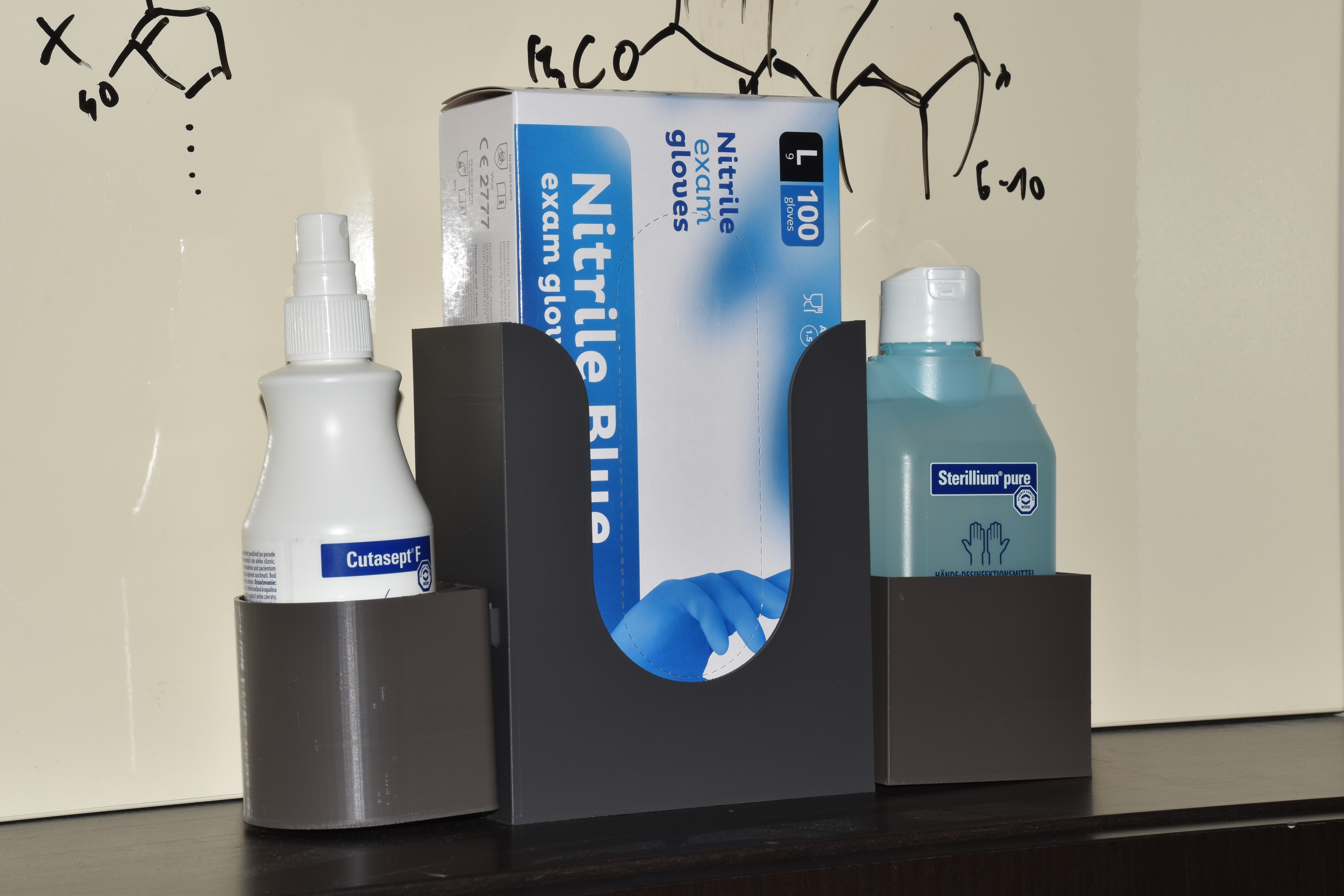 Modular Gloves and Sanitizer Holder