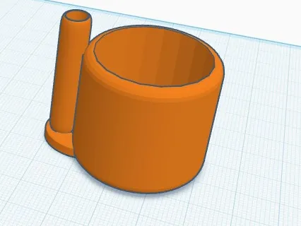Flowerpot with a water refill (Test model)