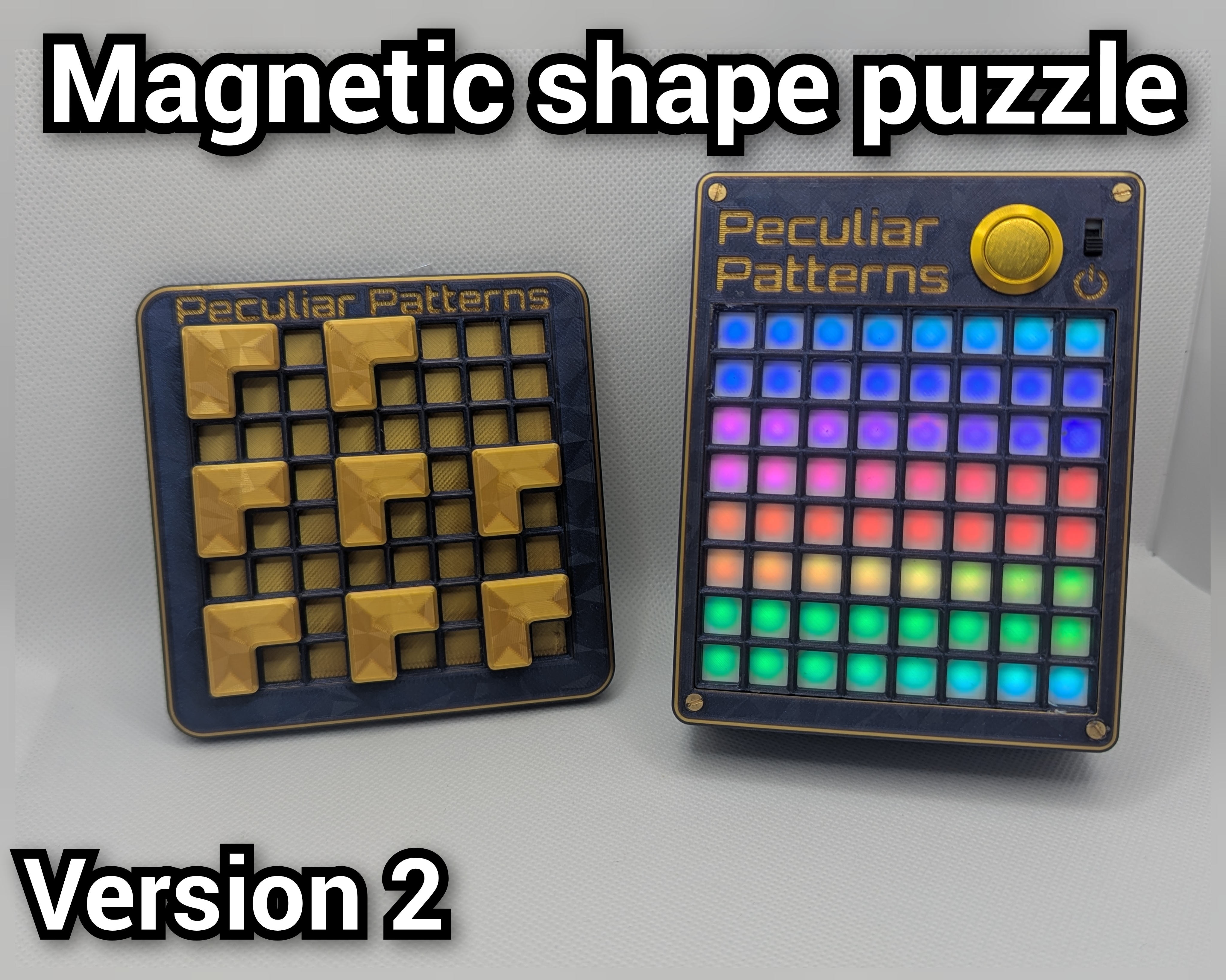 Magnetic puzzle game (over 100 puzzles)
