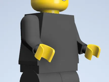One piece lego figure