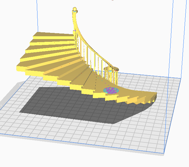 SCALA A CHIOCCIOLA PER DOLLHOUSE