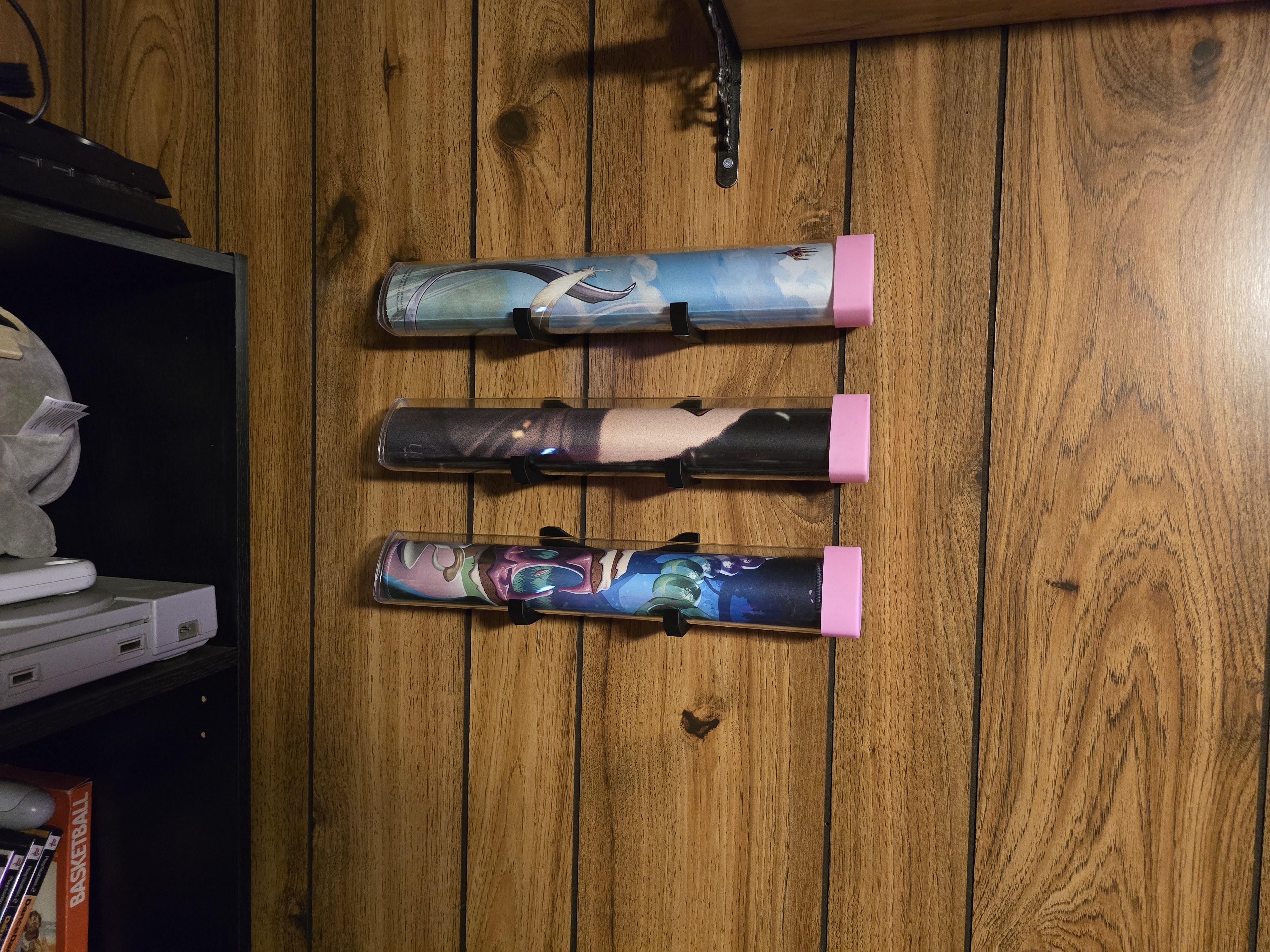 Wall Mount Triangular Playmat Tube Holder